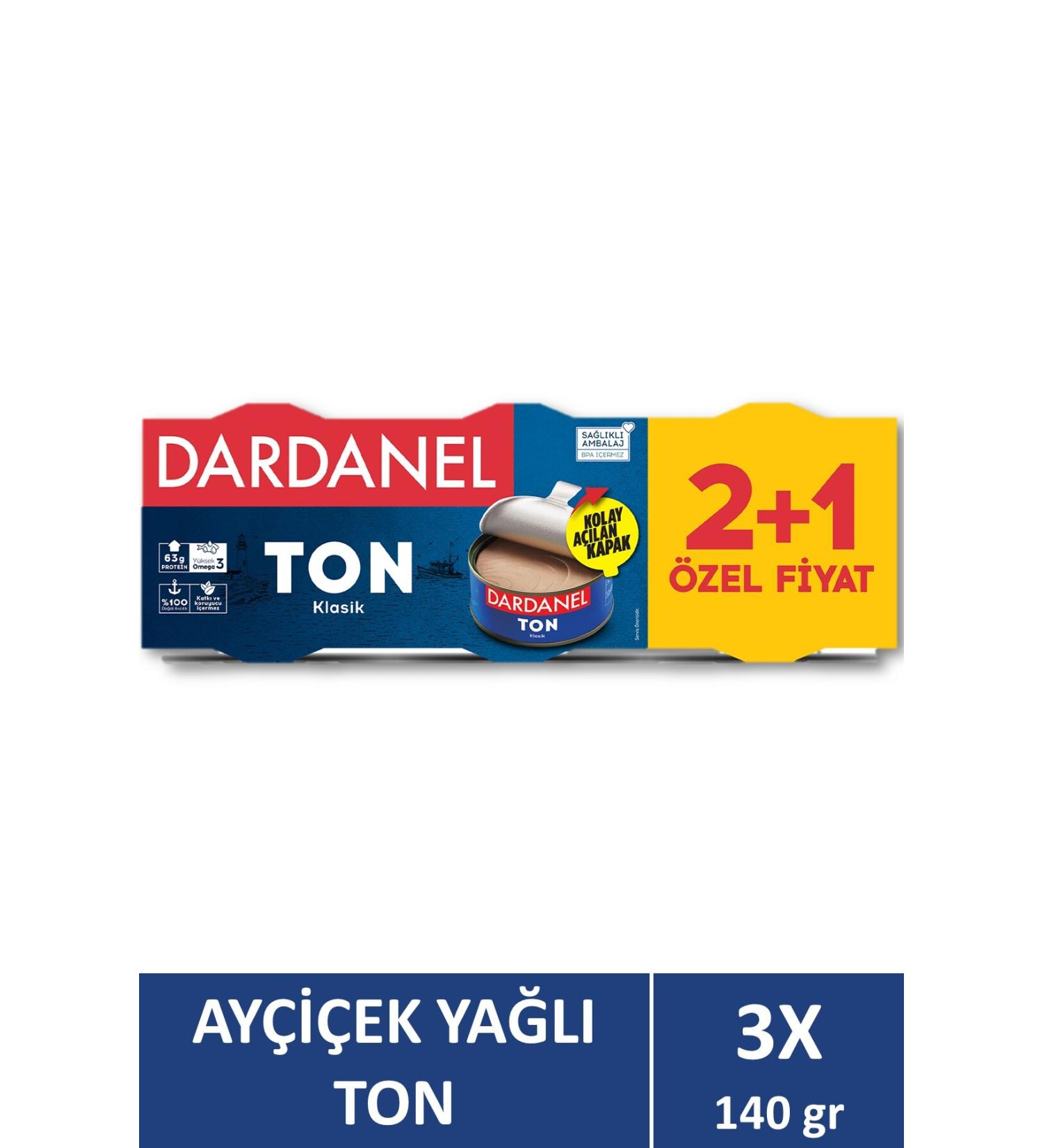 Dardanel Sunflower Oil Tuna 3x140 gr - Buy Online on GoSupps.com