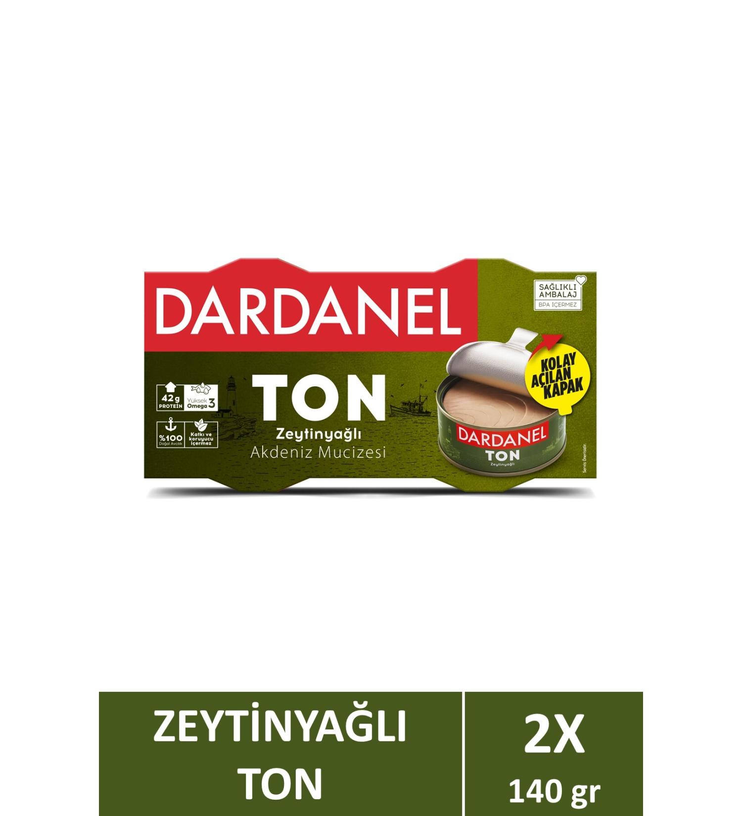 Dardanel Tuna with Olive Oil 2x140 gr - Buy Online on GoSupps.com