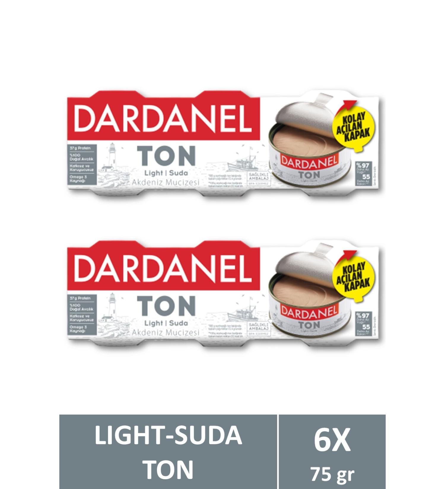 Dardanel Light Tuna 3x75 gr X 2 Pieces - Buy Online on GoSupps.com
