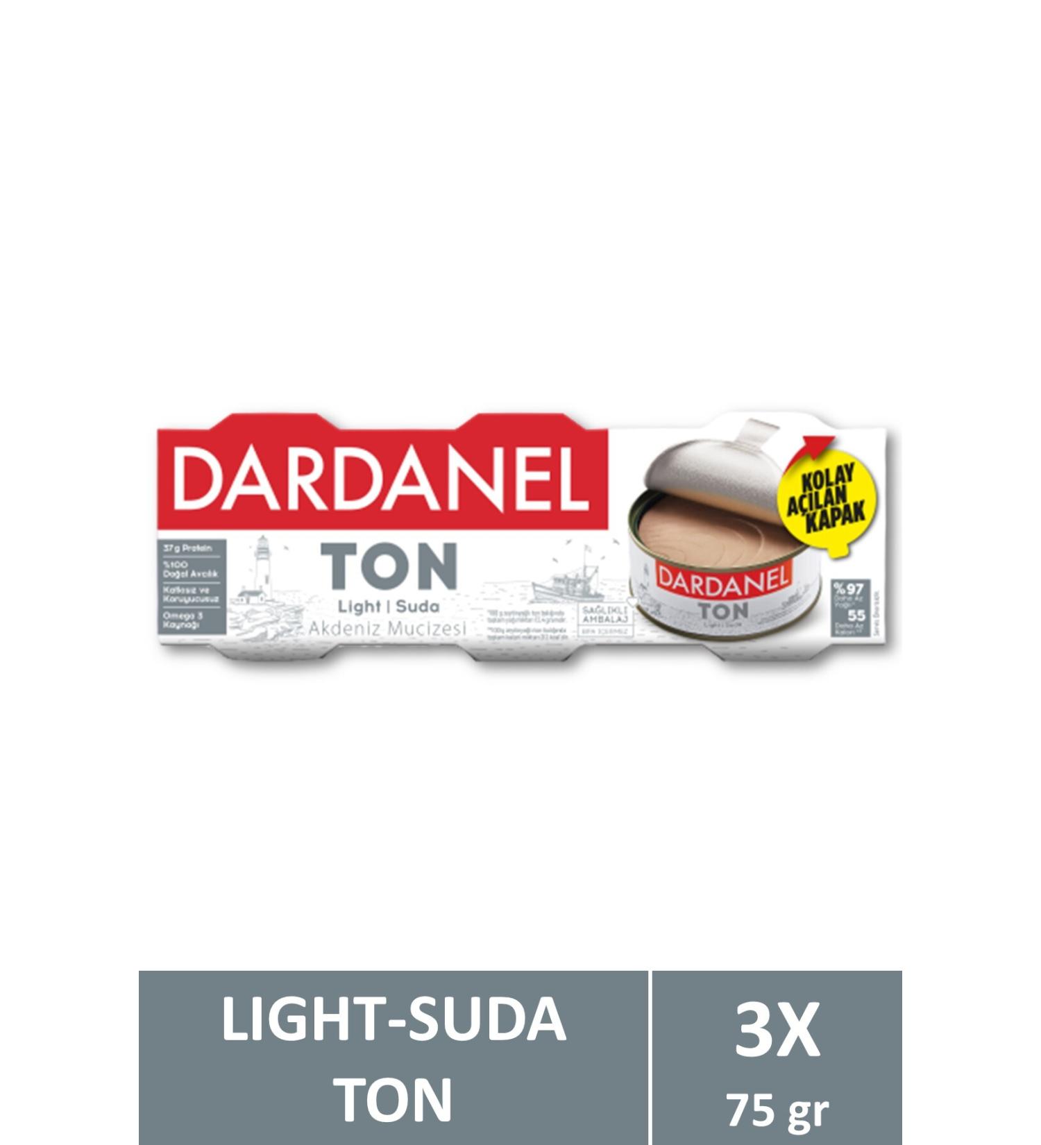 Dardanel Light Tuna 3x75 gr - Buy Online on GoSupps.com