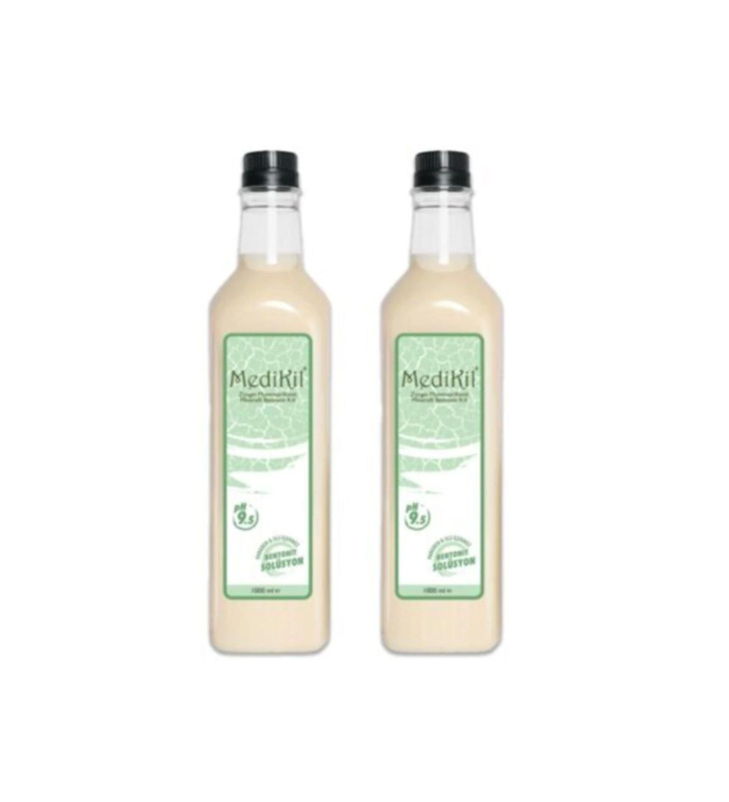 Medikil Montmorillonite Mineral Drinkable Liquid Bentonite Clay 2*1000 ml