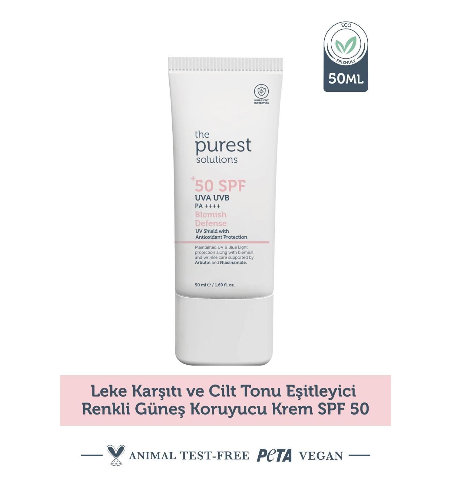 The Purest Solutions Sunscreen SPF50+ 50 ML - Buy Online on GoSupps.com