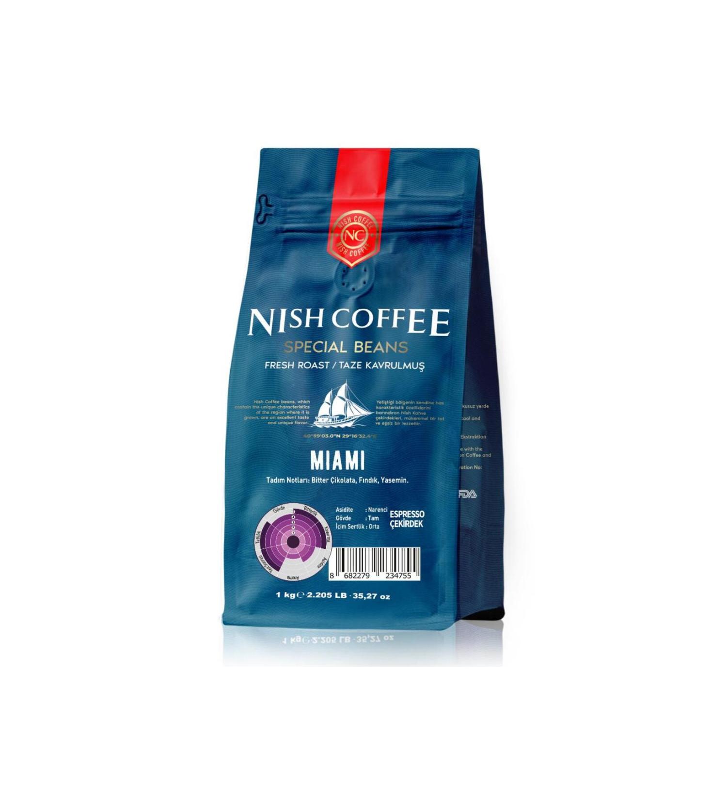 Nish Coffee Nish Espresso Miami Coffee 1 Kg