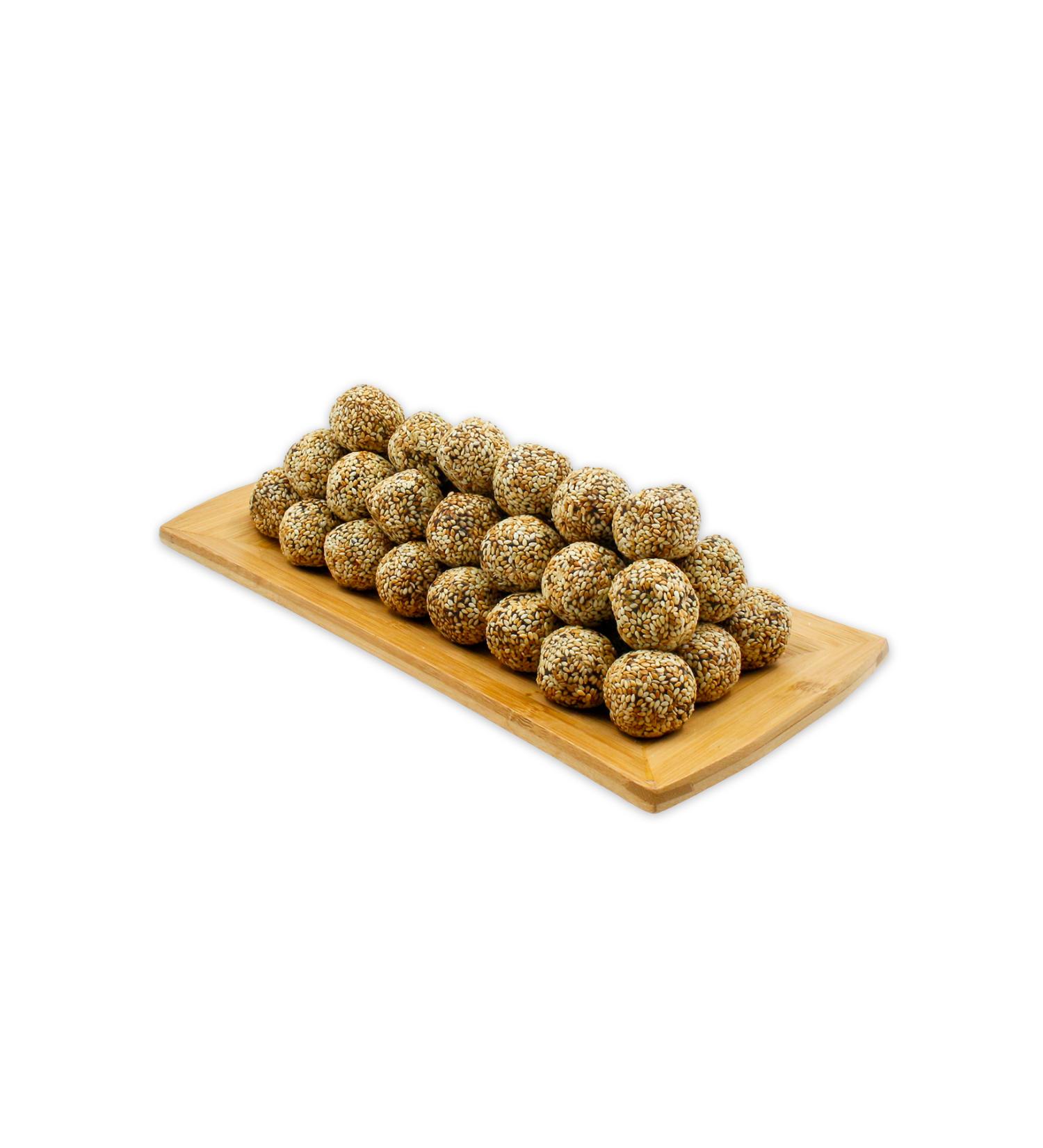 payitaht date SESAME COATED FILLED SUGAR-FREE CRUNCHY HIGH FIBER FILLING VEGAN 350G DATE BALL - Buy Online on GoSupps.com