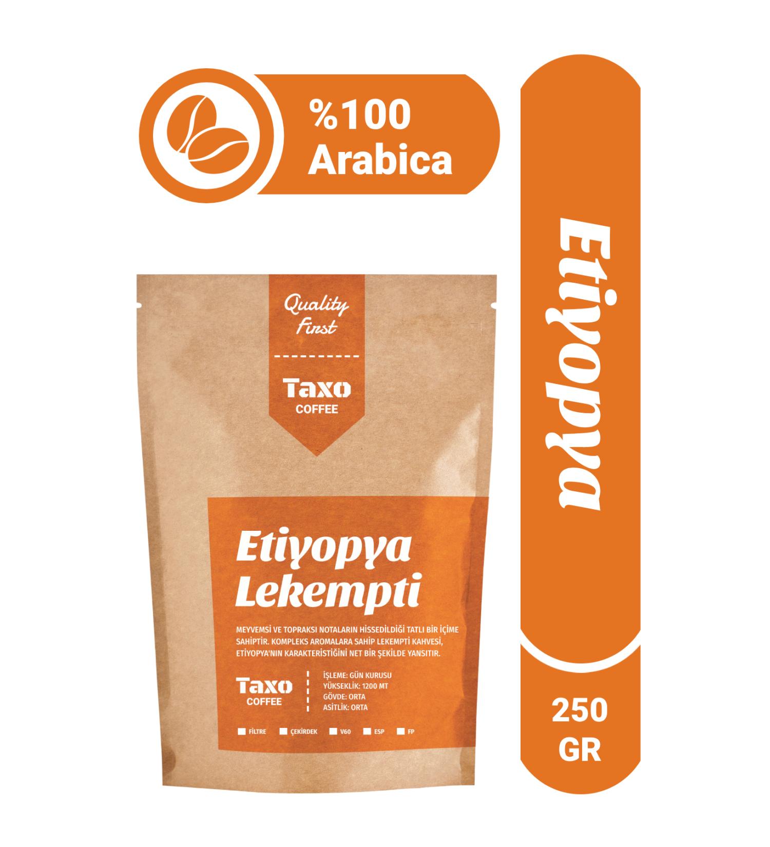 Taxo Coffee Ethiopia Lekempti Filter Coffee 250gr - Buy Online on GoSupps.com