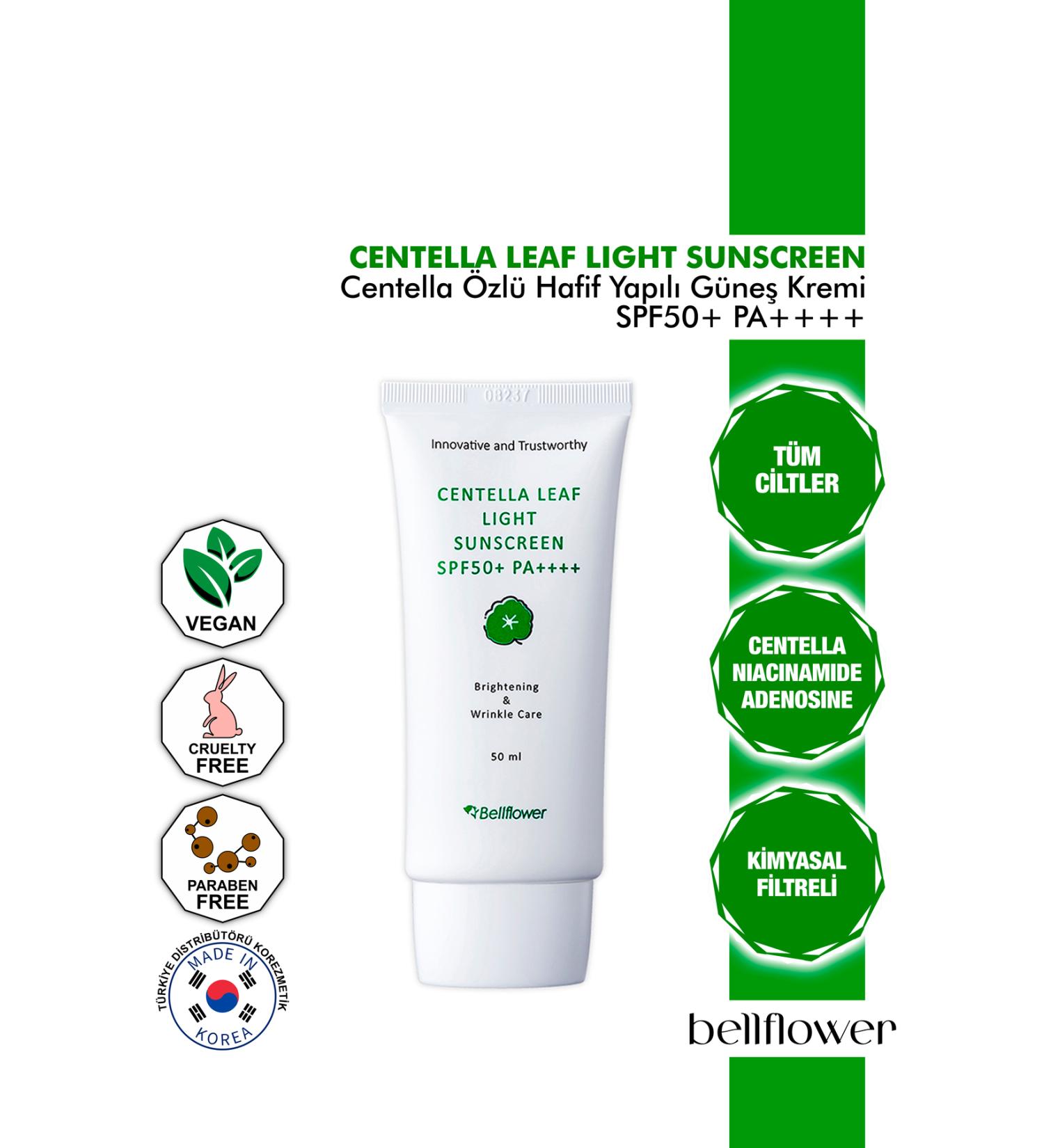Bellflower Centella Extract and Niacinamide Soothing Repair Sunscreen Spf50+ Pa++++ 50ml - Buy Online on GoSupps.com
