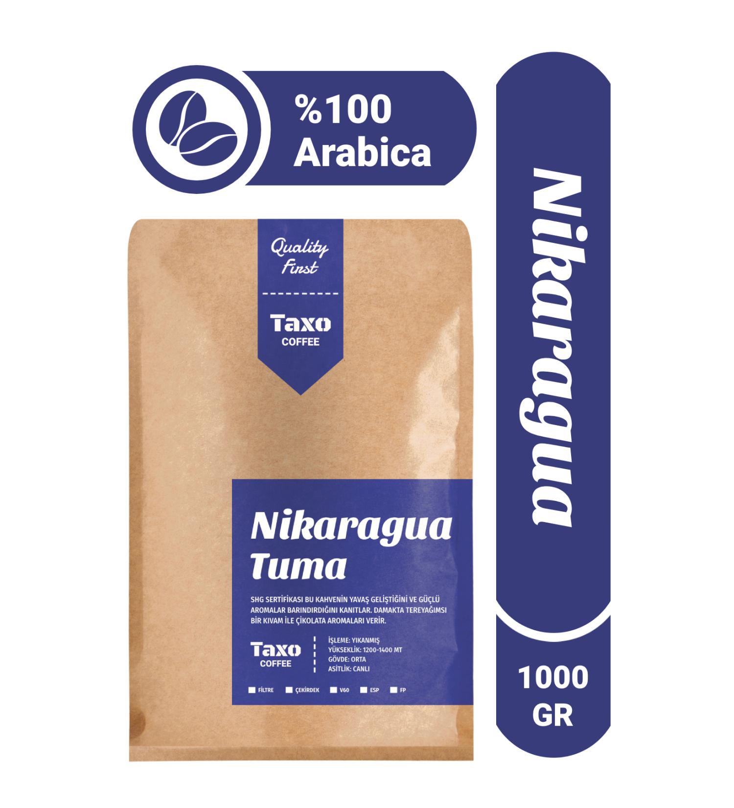Taxo Coffee Nicaragua Tuma Filter Coffee 1kg - Buy Online on GoSupps.com