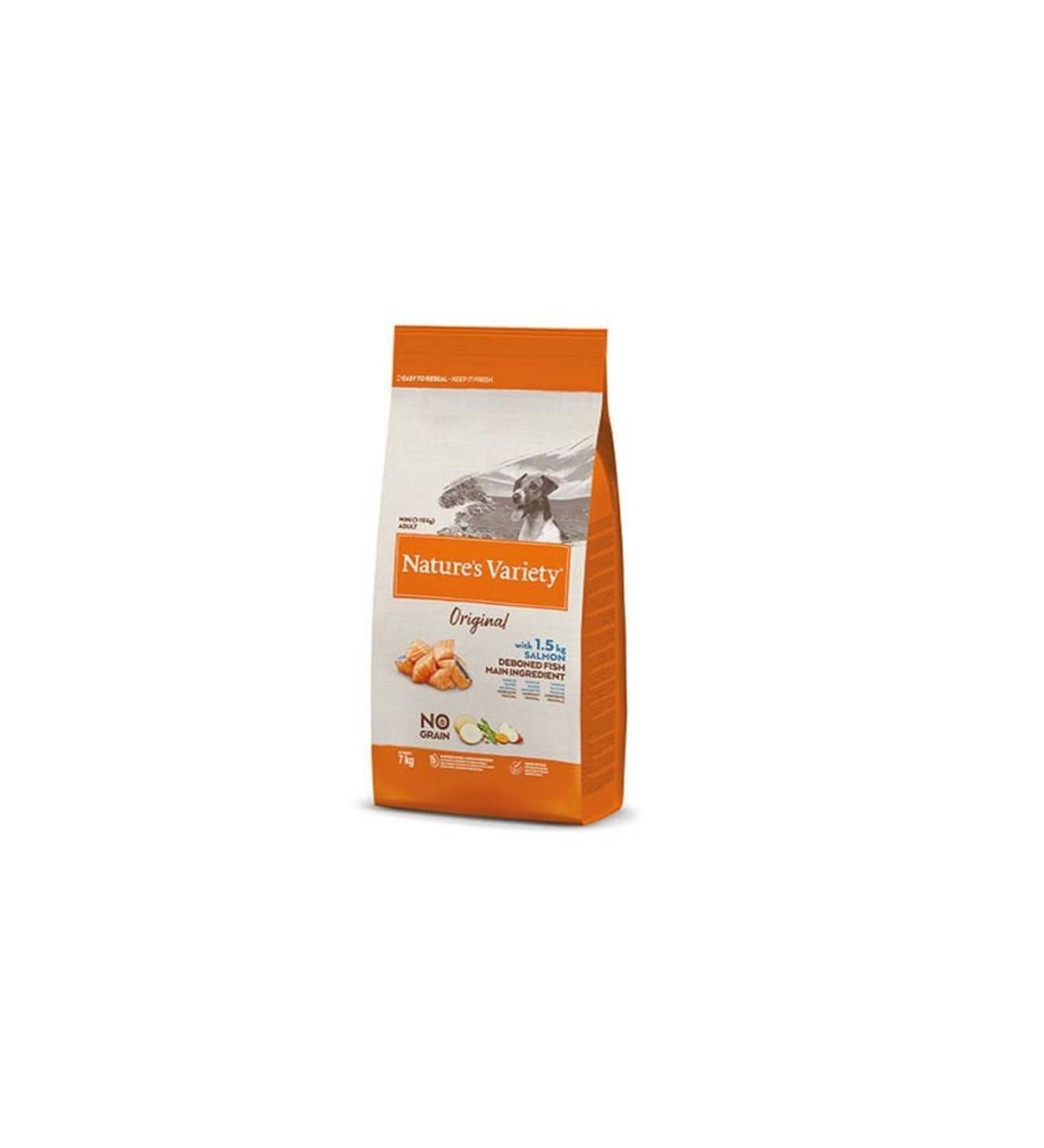 NATURES VARIETY Nv Dog No Grain Mini Adult Salmon 7 Kg