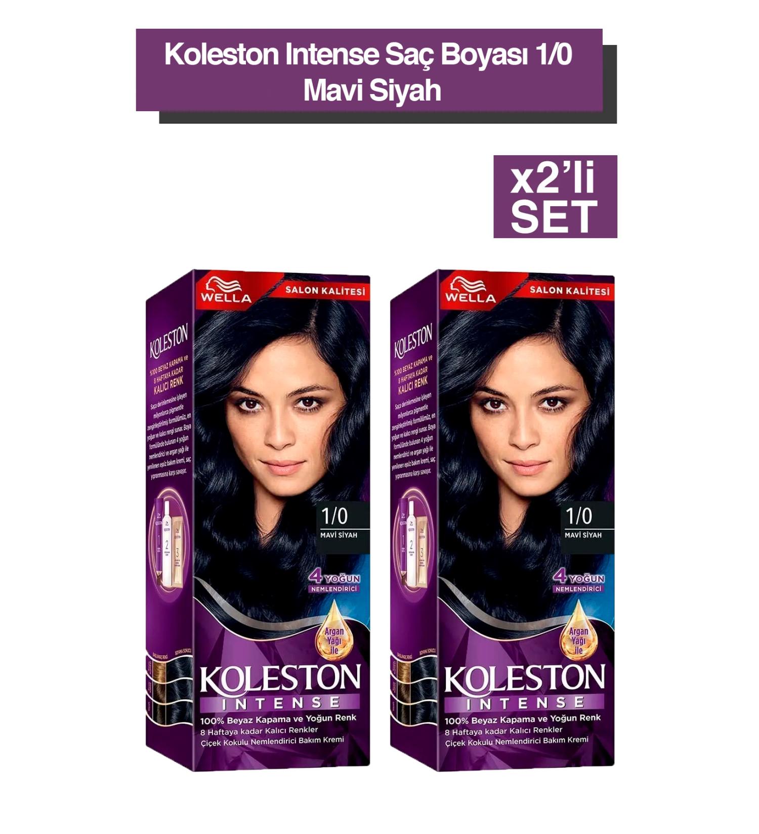 Wella Koleston Intense Hair Dye 1/0 Blue Black 2x - Buy Online on GoSupps.com