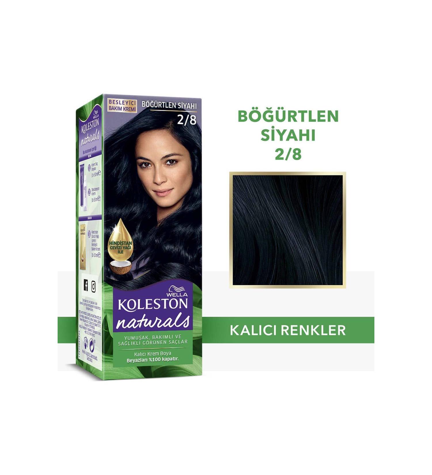 Wella Koleston Naturals Hair Dye 2/8 Black Berry - Buy Online on GoSupps.com