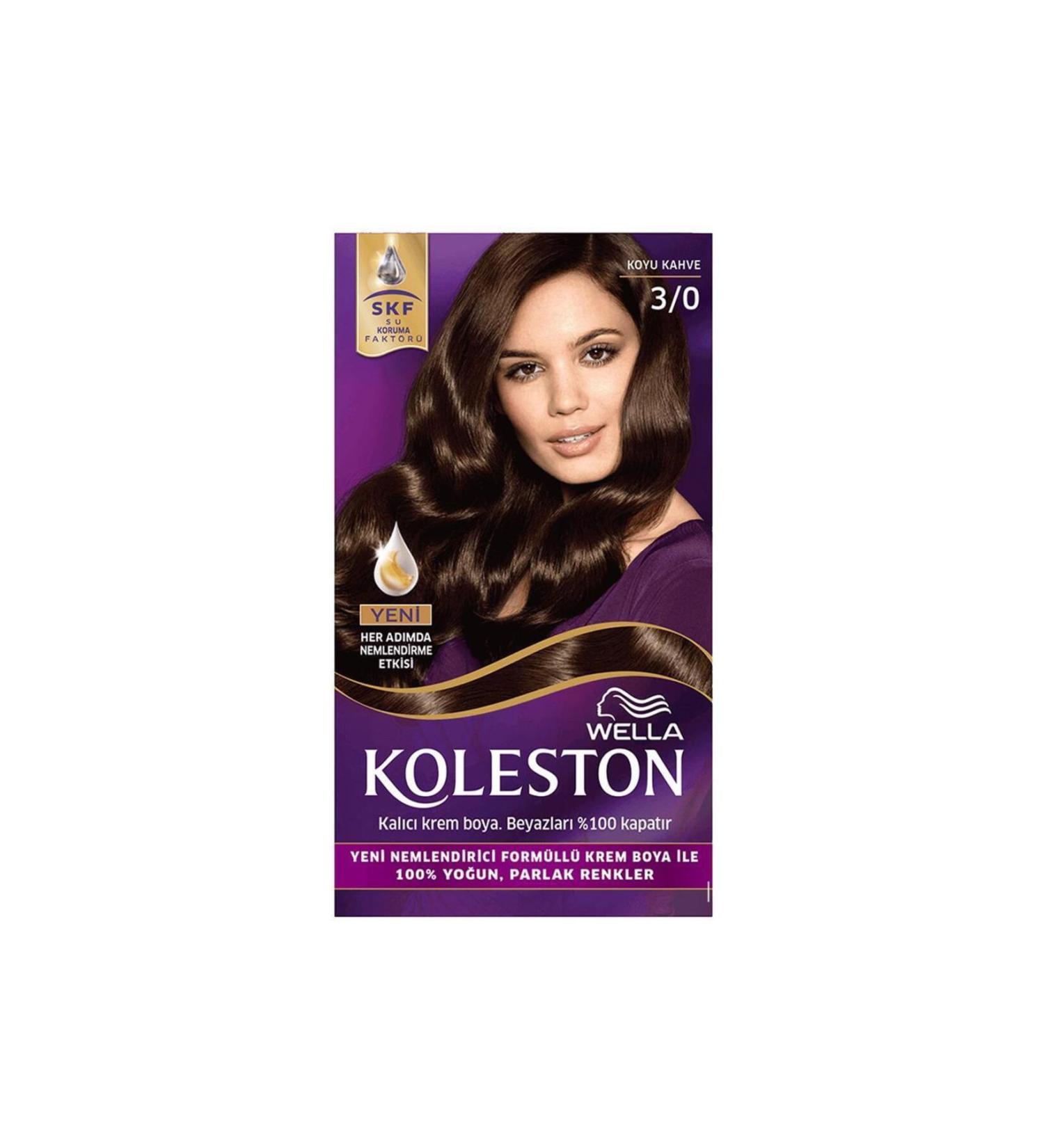Wella Koleston Kit Hair Dye 3/0 Dark Brown