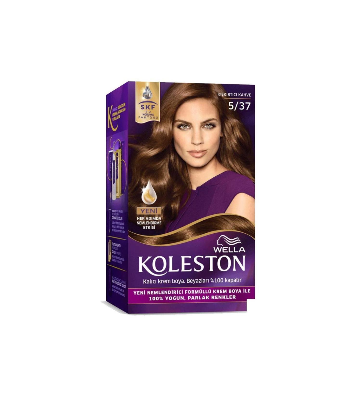 Wella Koleston Kit Hair Dye 5/37 Provocative Brown