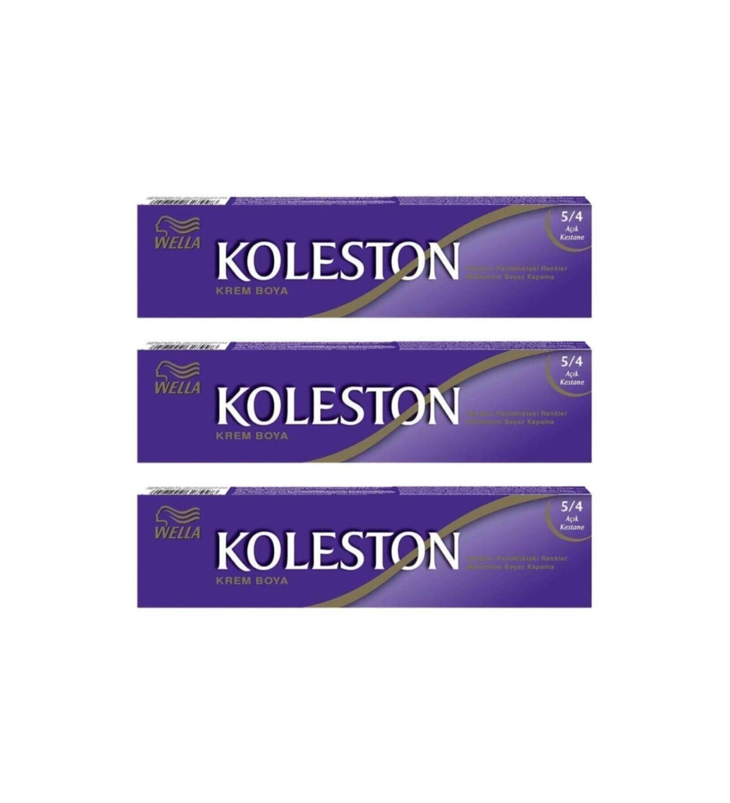 Wella Tube Paint 50 ml - 5.4 Light Chestnut 3 Pieces