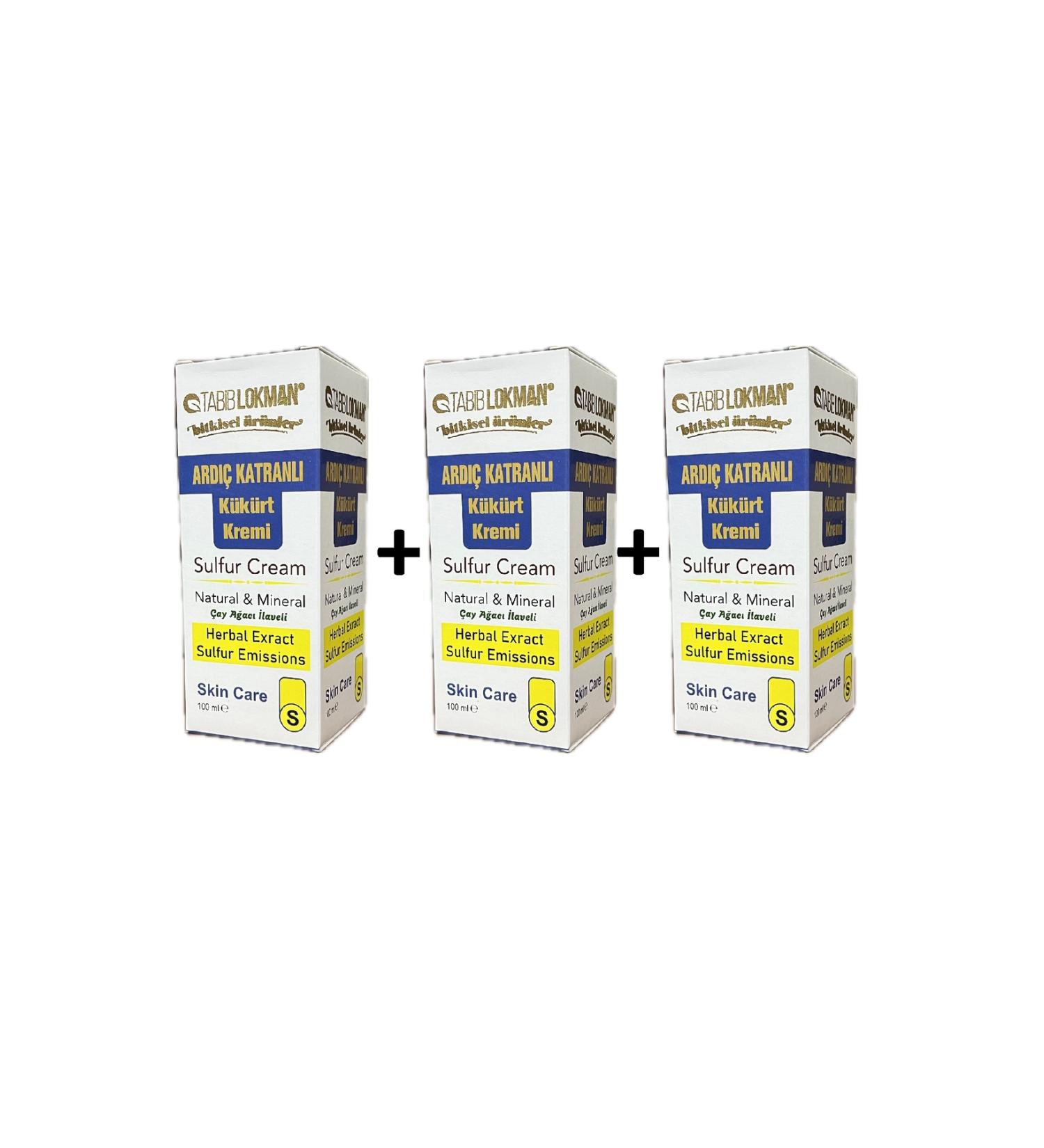 Tabib Lokman Juniper Tar Sulfur Cream 100 ml 3pcs