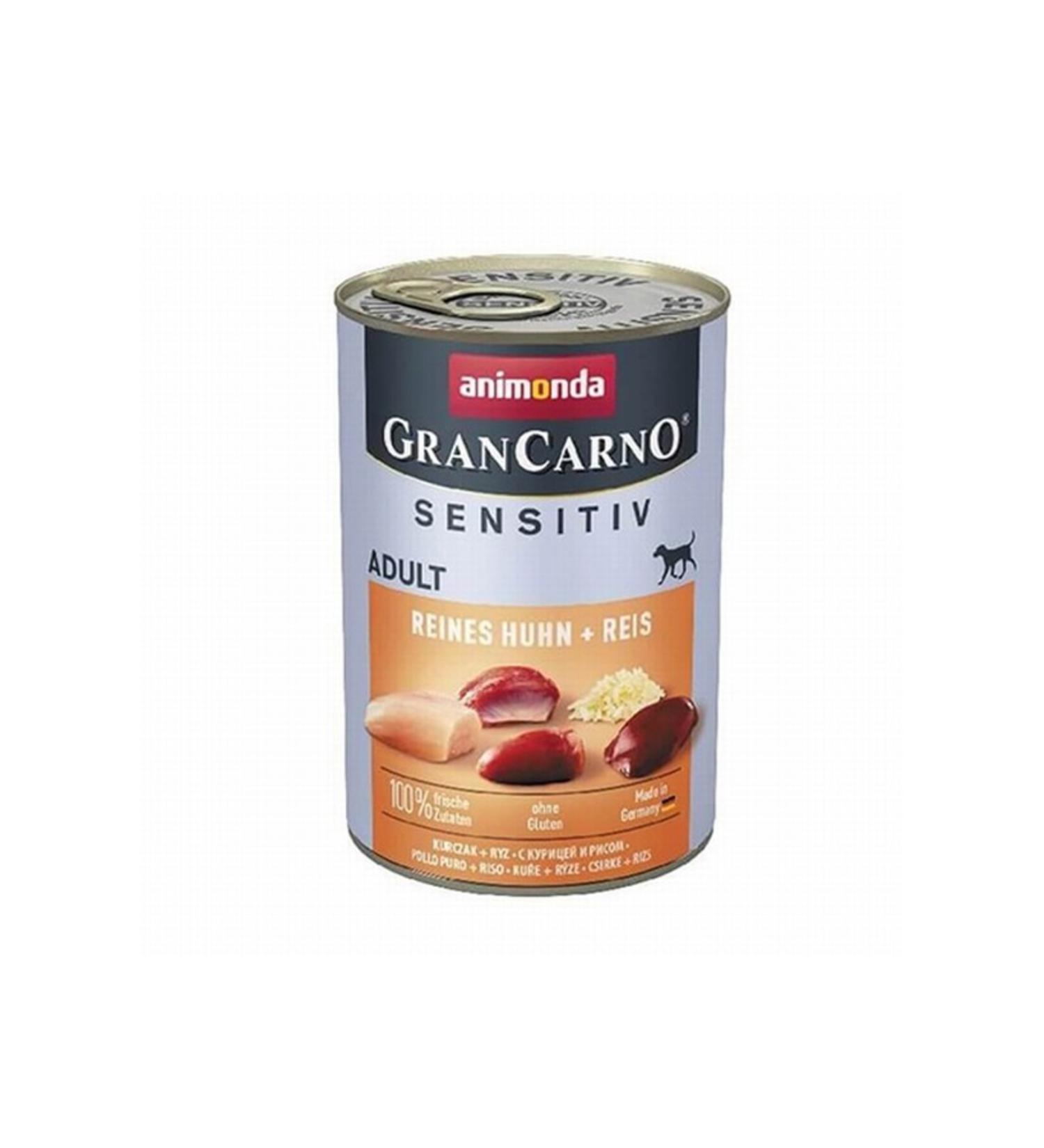 Animonda Grancarno Sensitive Chicken and Rice Adult Dog Canned Food 400 gr