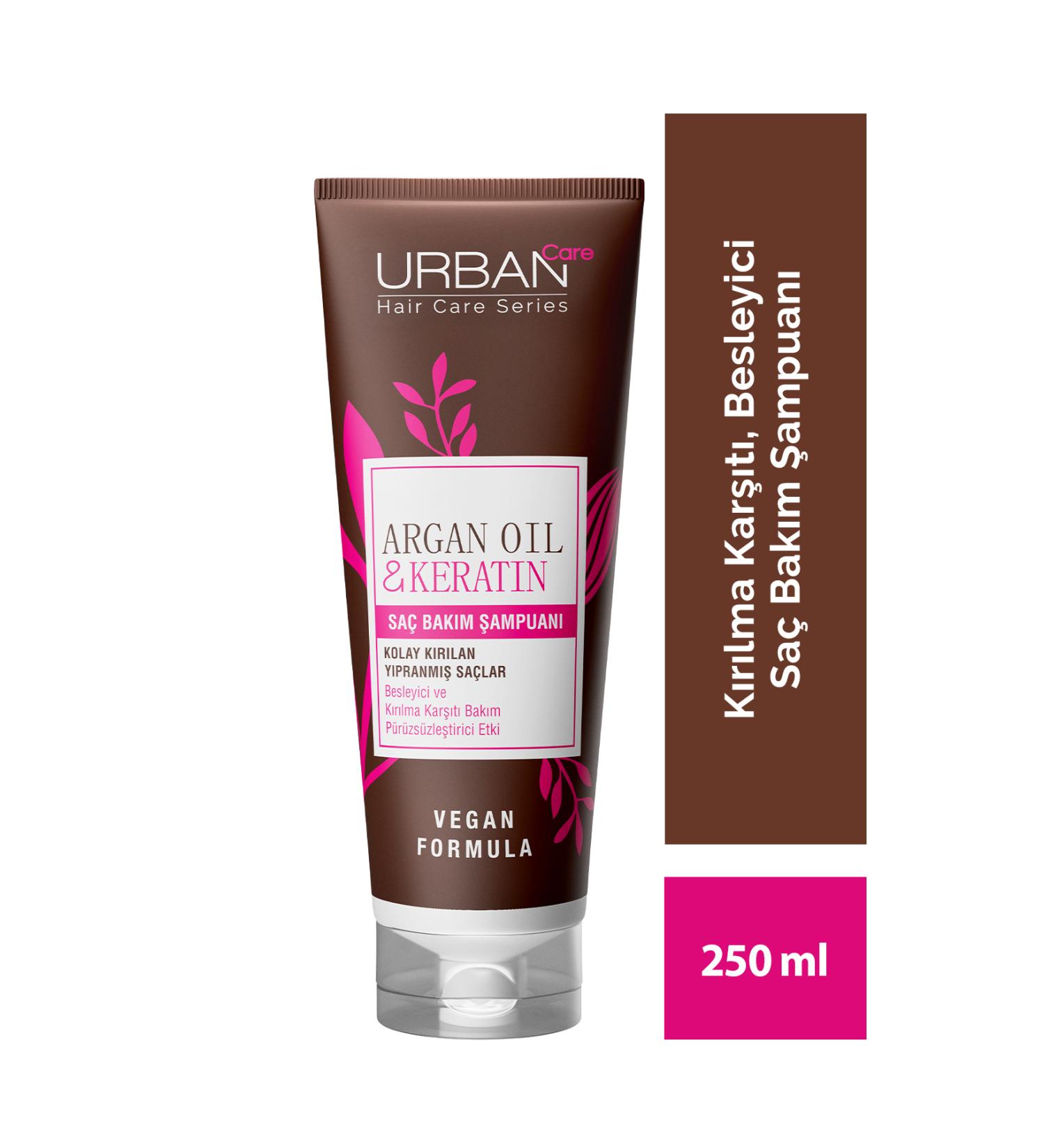 Urban Care Argan Oil & Keratin Hair Care Shampoo 250 ml - Buy Online on GoSupps.com