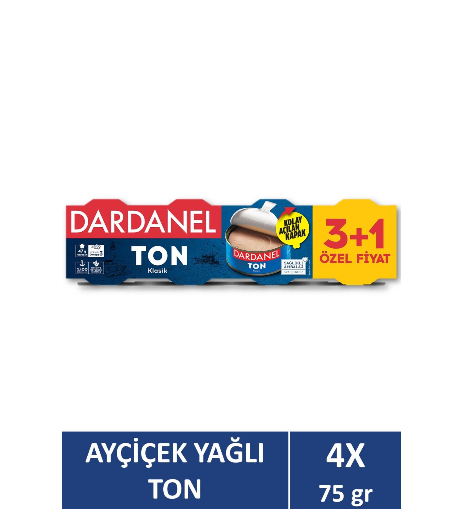 Dardanel Sunflower Oil Tuna 4x75 gr - Buy Online on GoSupps.com