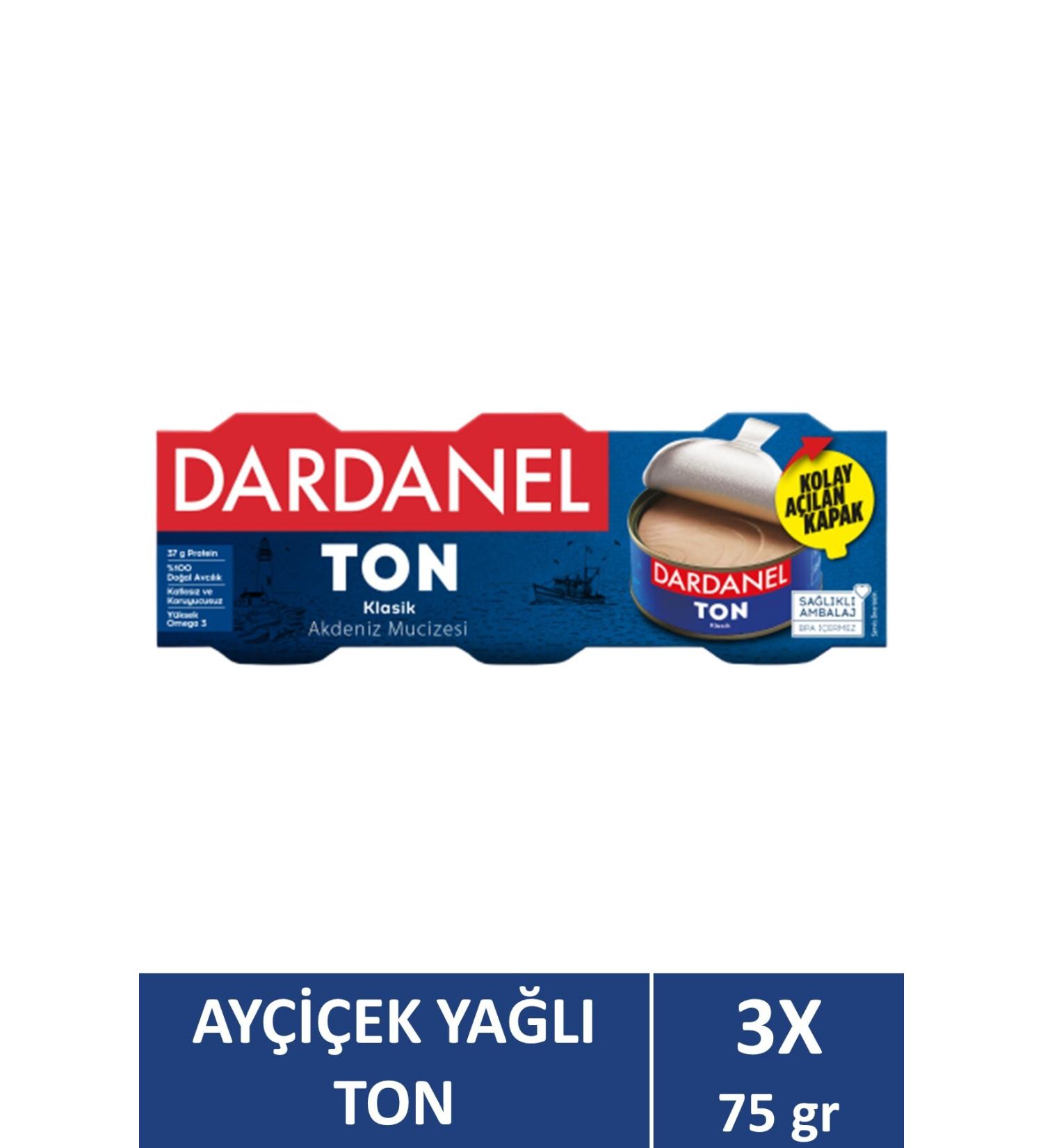 Dardanel Sunflower Oil Tuna 3x75 gr - Buy Online on GoSupps.com