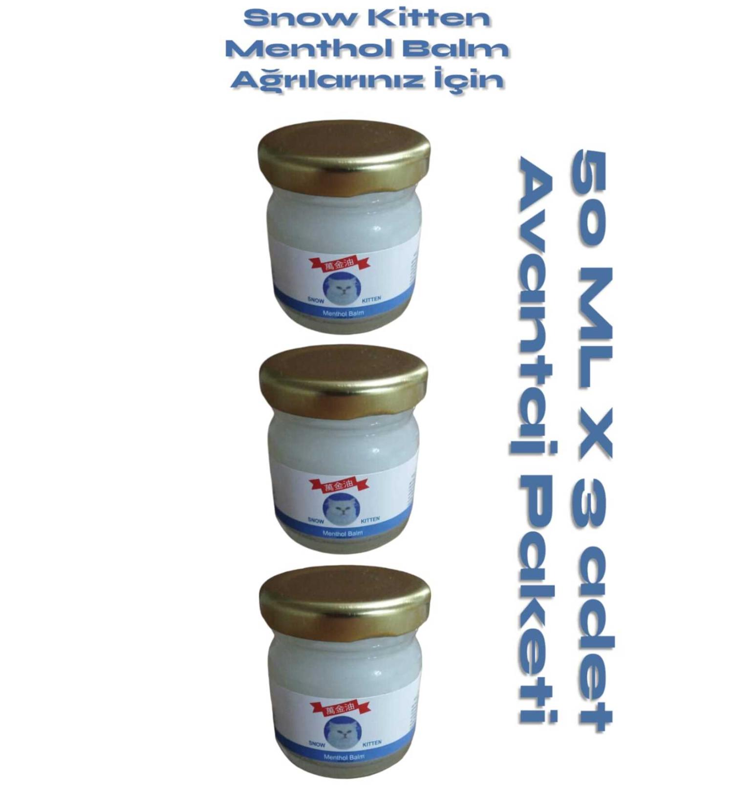 beauty cl nic Snow Kitten Cream 50 ml 3 PIECES - For Your Body Pains