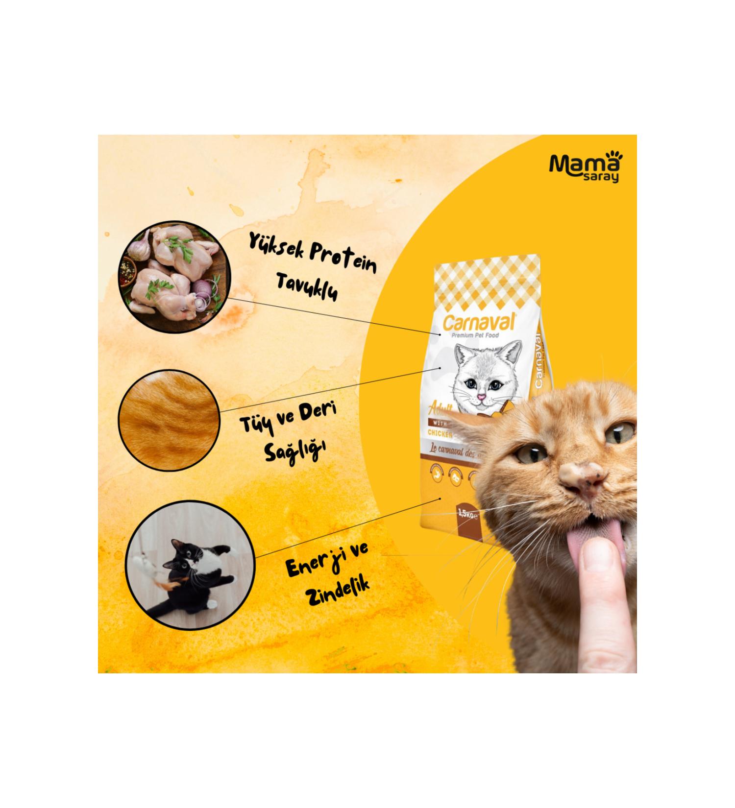 Carnaval Chicken Adult Cat Food 1.5kg - Buy Online on GoSupps.com