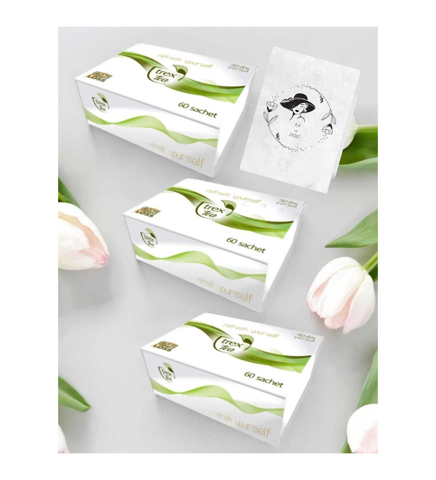 Trexta Trex Tea Mixed Herbal Tea - Detox Tea - 3 Pack 90 Days Use-mk