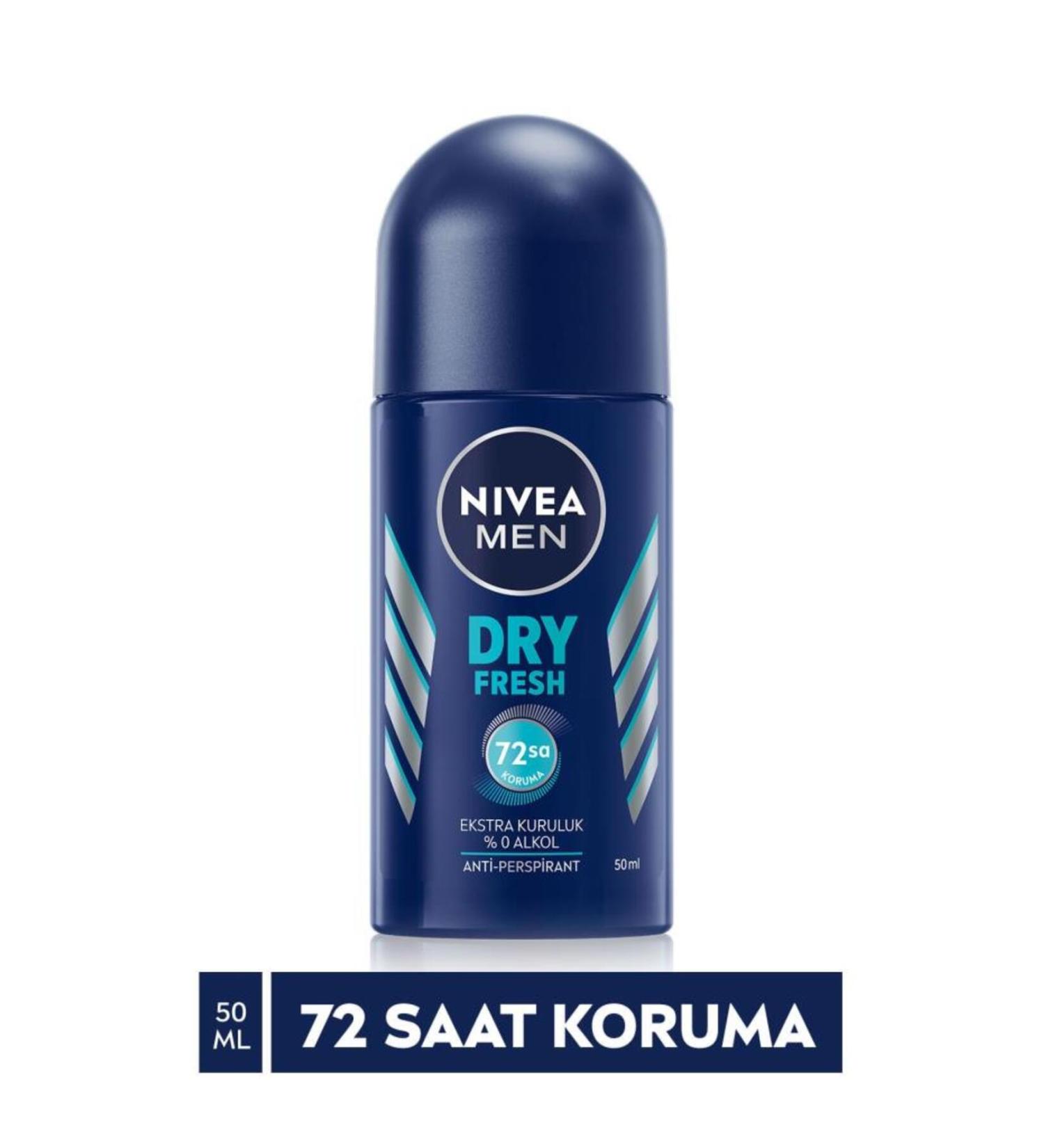 NIVEA Men Dry Fresh Men's Roll On 50 ml - Buy Online on GoSupps.com