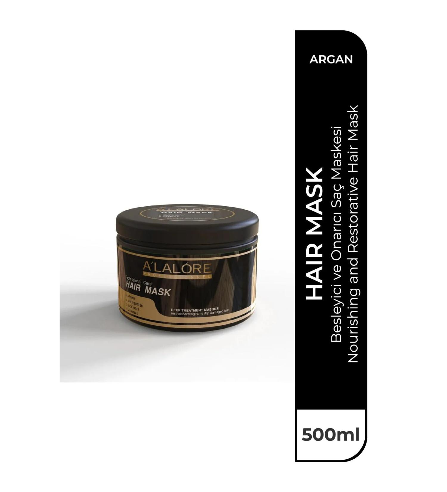 ALALORE Nourishing and Repairing Professional Argan Essence Hair Care Mask - 500 ml