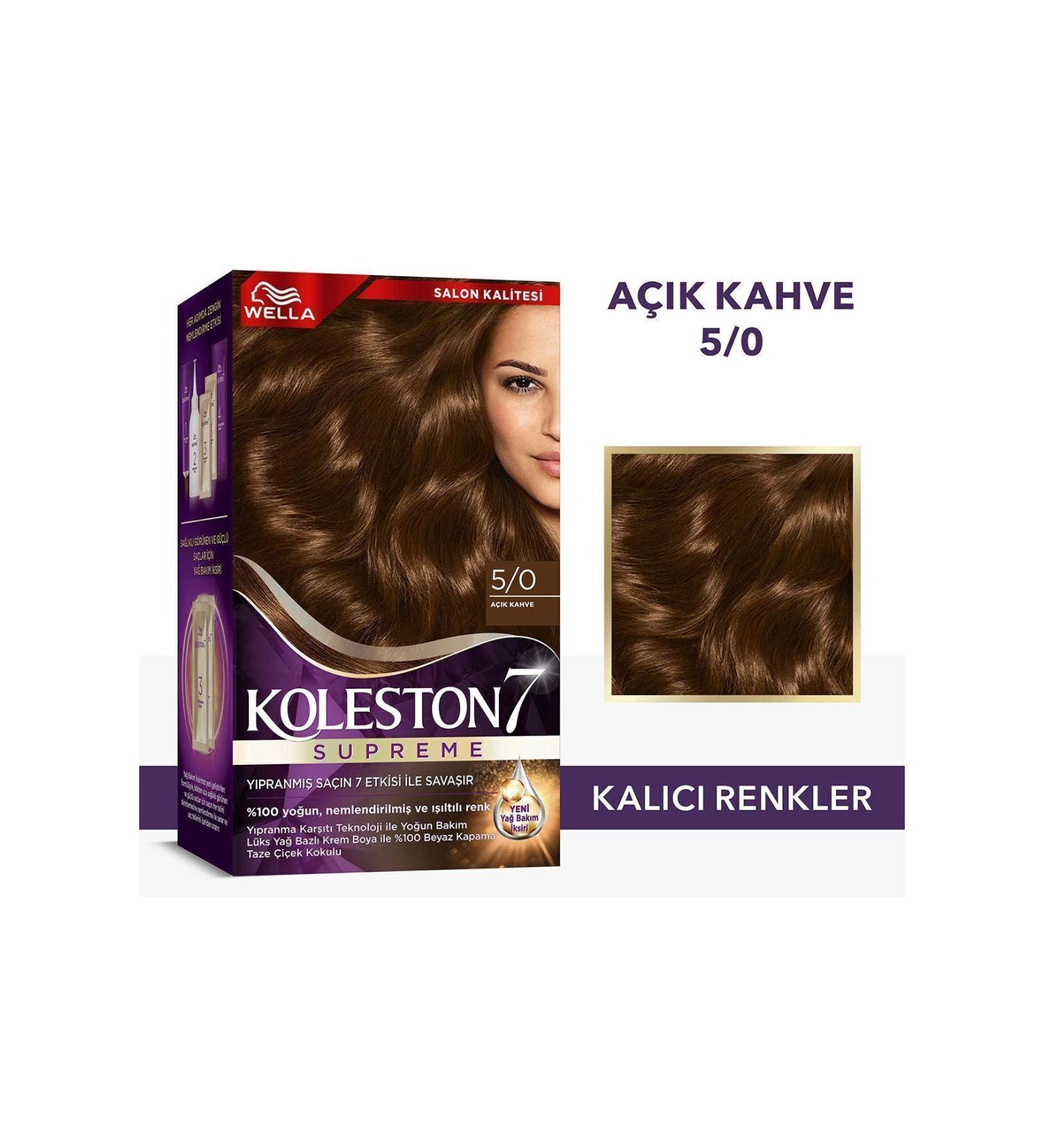 Wella Koleston Supreme Kit 5/0 Light Brown - Buy Online on GoSupps.com
