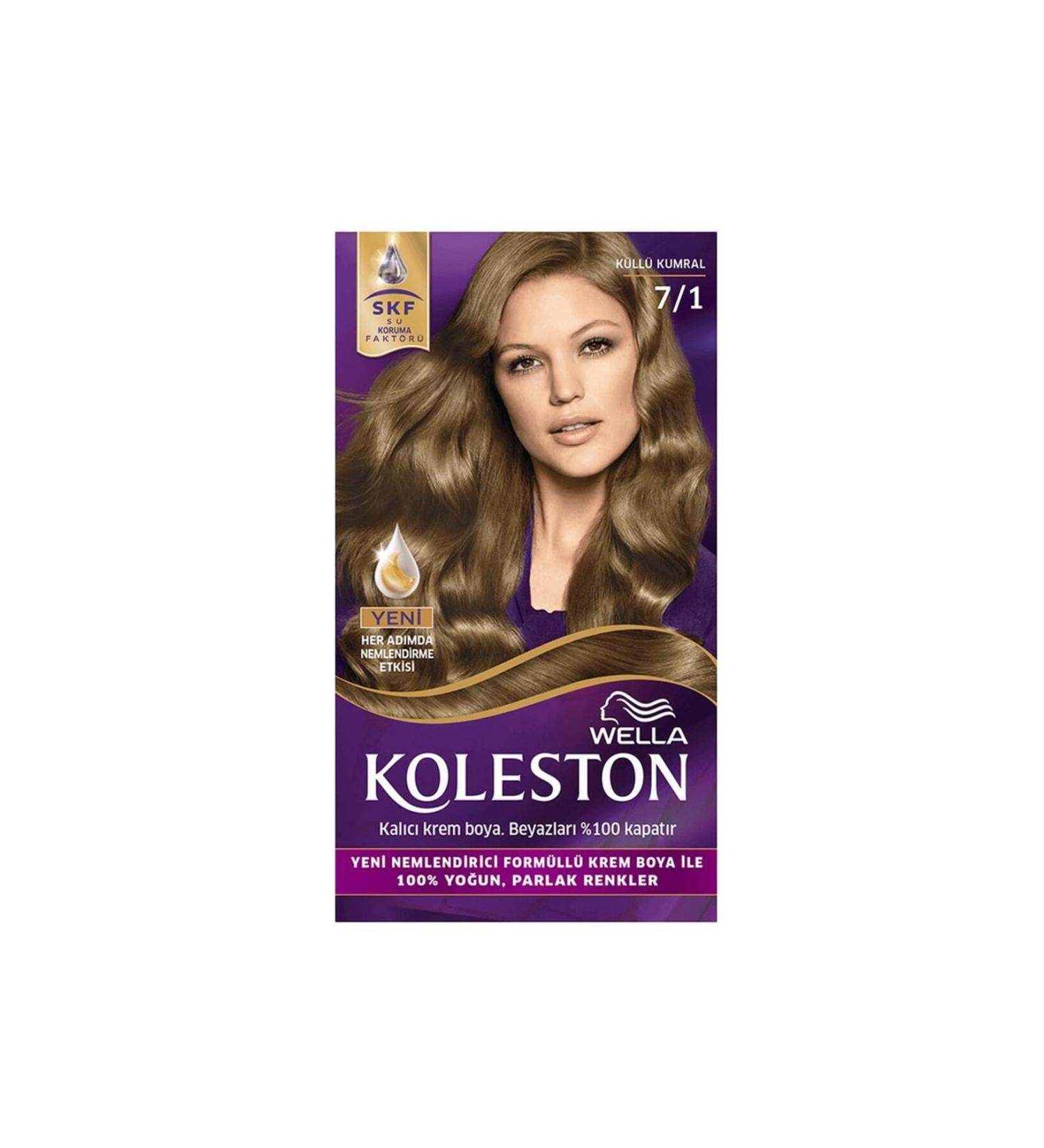 Wella Koleston Kit Hair Dye 7/1 Ash Blonde