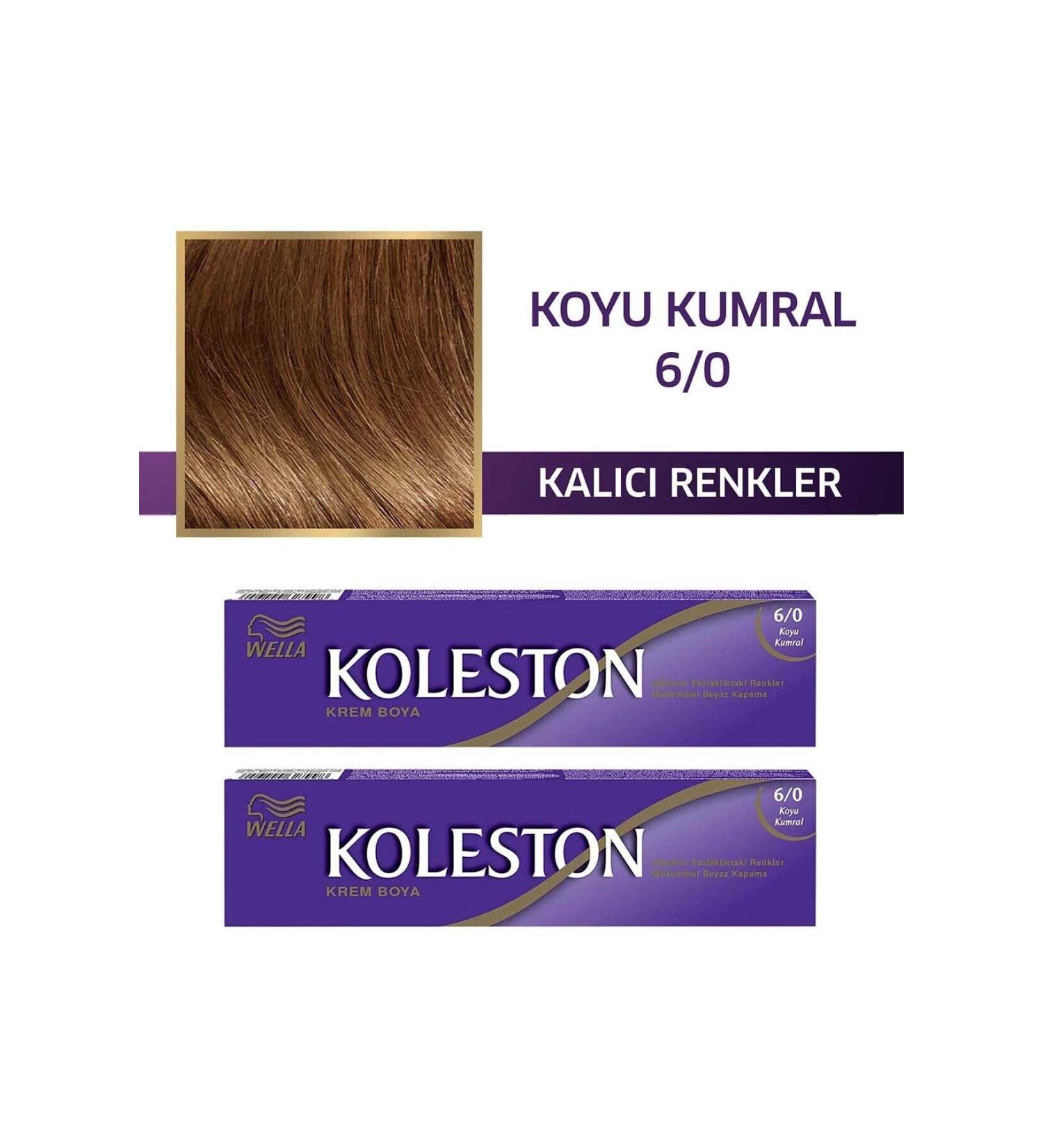 Wella Koleston Tube Hair Dye 6/0 Dark Blonde X 2 Pieces - Buy Online on GoSupps.com