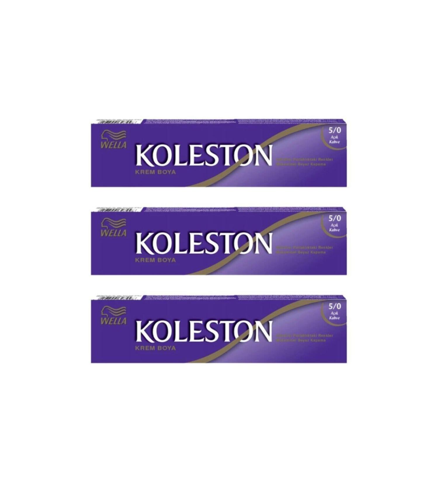 Wella Tube Paint 50 ml - 5.0 Light Brown 3 Pieces