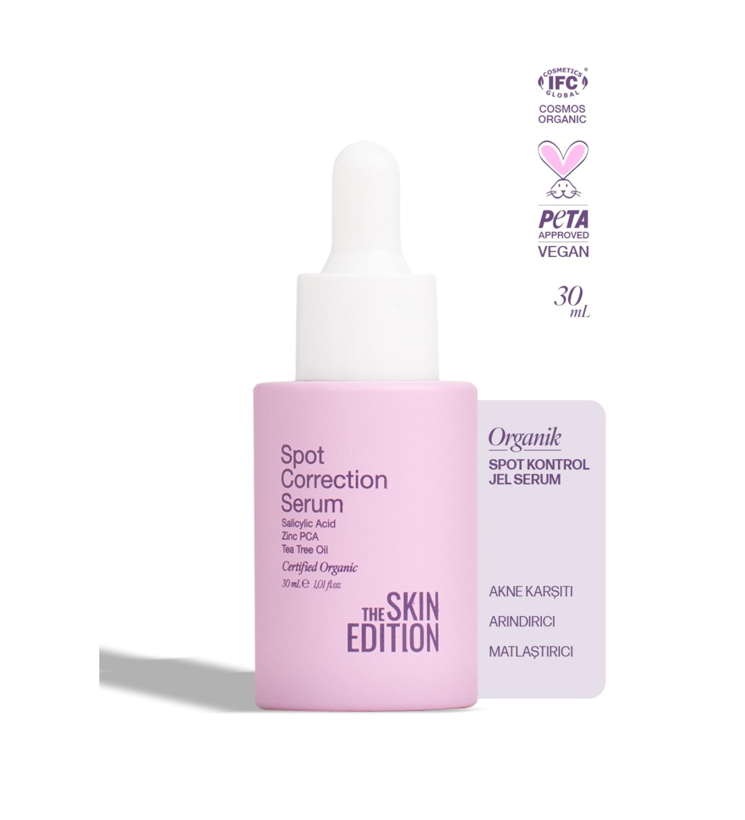 The Skin Edition Organic | Anti-Acne Spot Serum 30 ml | Salicylic Acid Tea Tree Oil - Buy Online on GoSupps.com