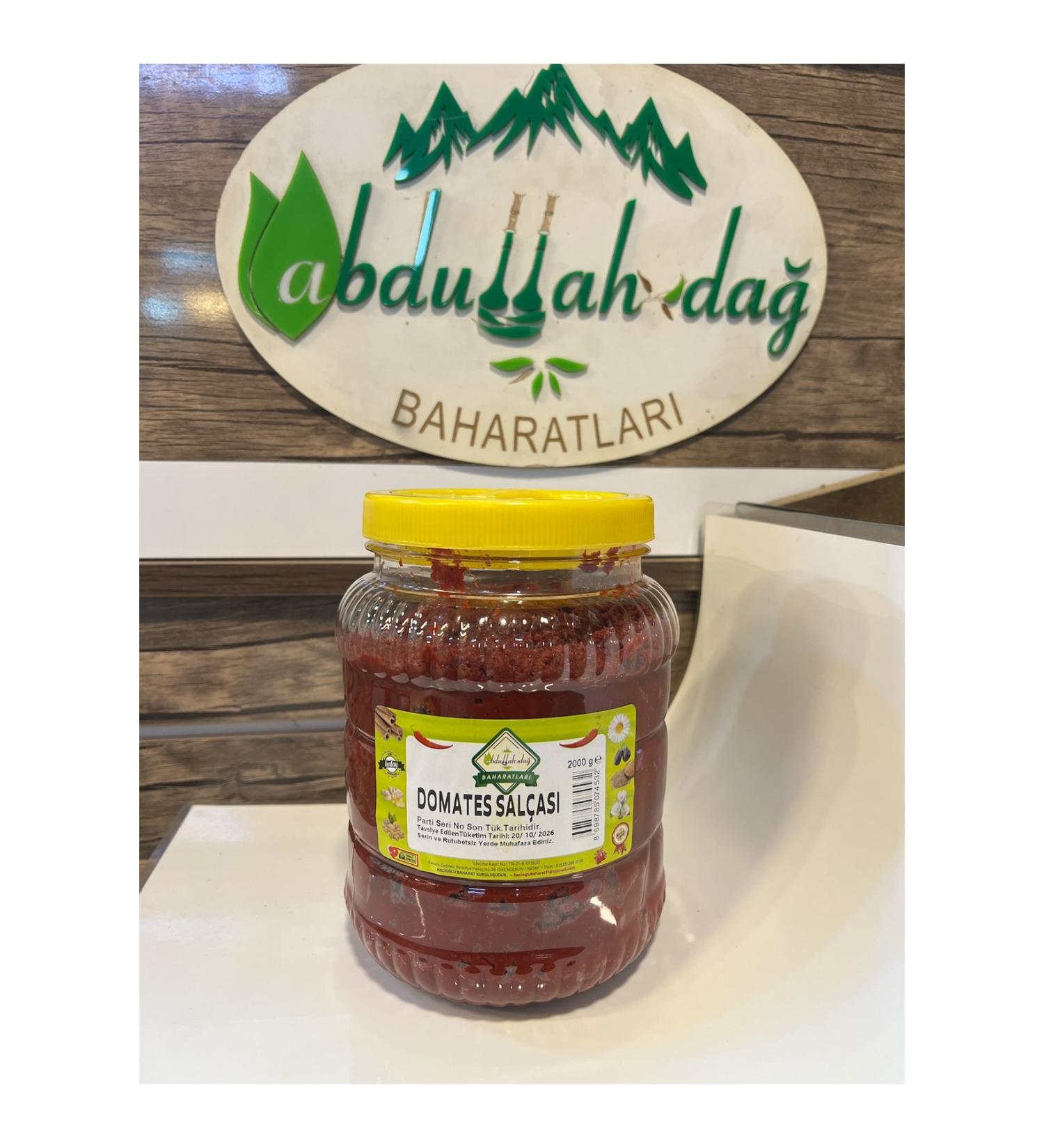 ABDULLAH DA Hatay Local Natural Tomato Pepper Paste 2 Kg / 2000 gr