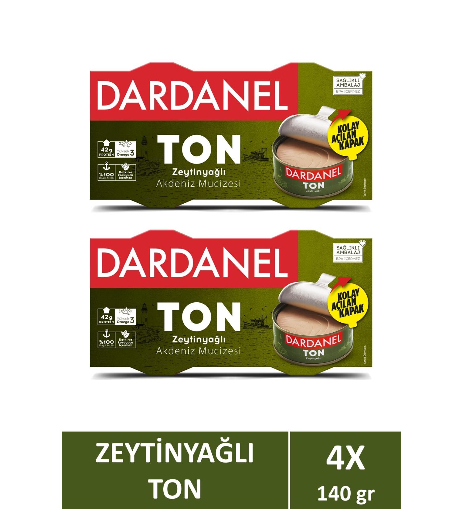 Dardanel Tuna in Olive Oil 2x140 gr X 2 Pieces - Buy Online on GoSupps.com