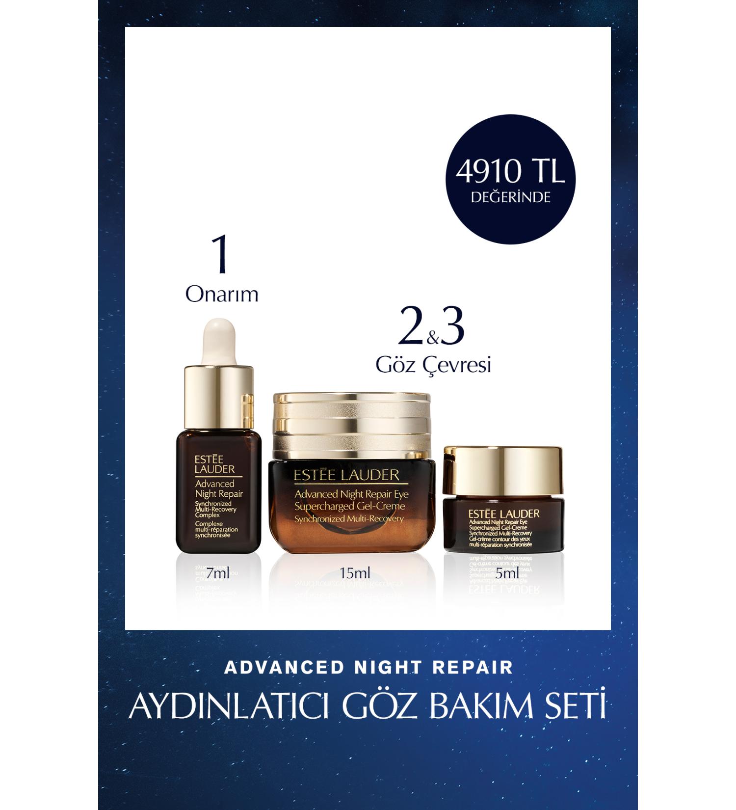 Estee Lauder Advanced Night Repair Eye Care Set - Supercharged Eye Cream (15ml + 5ml) Serum 7ml - Buy Online on GoSupps.com