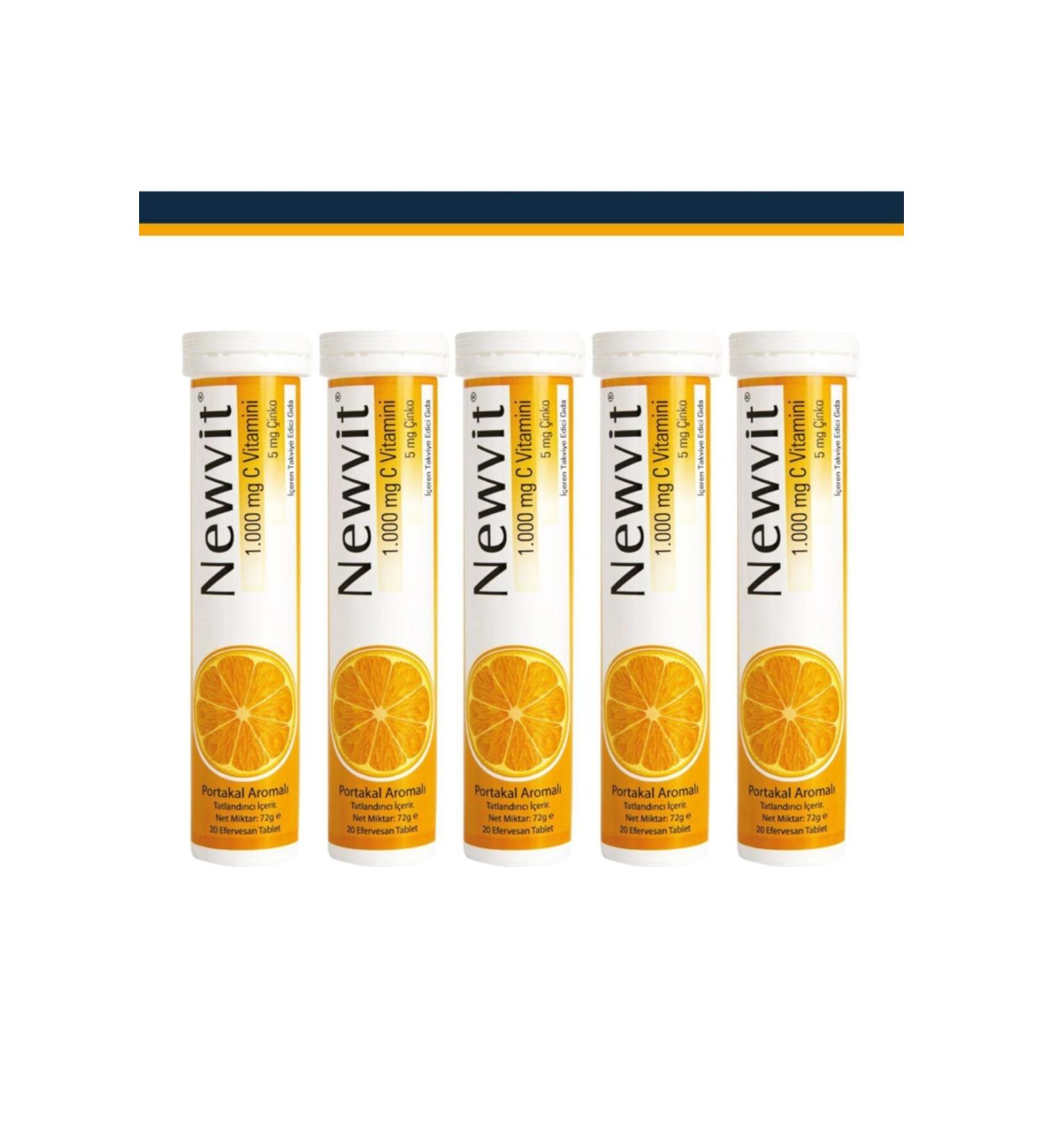 Newvit Vitamin C Zinc Effervescent 5x