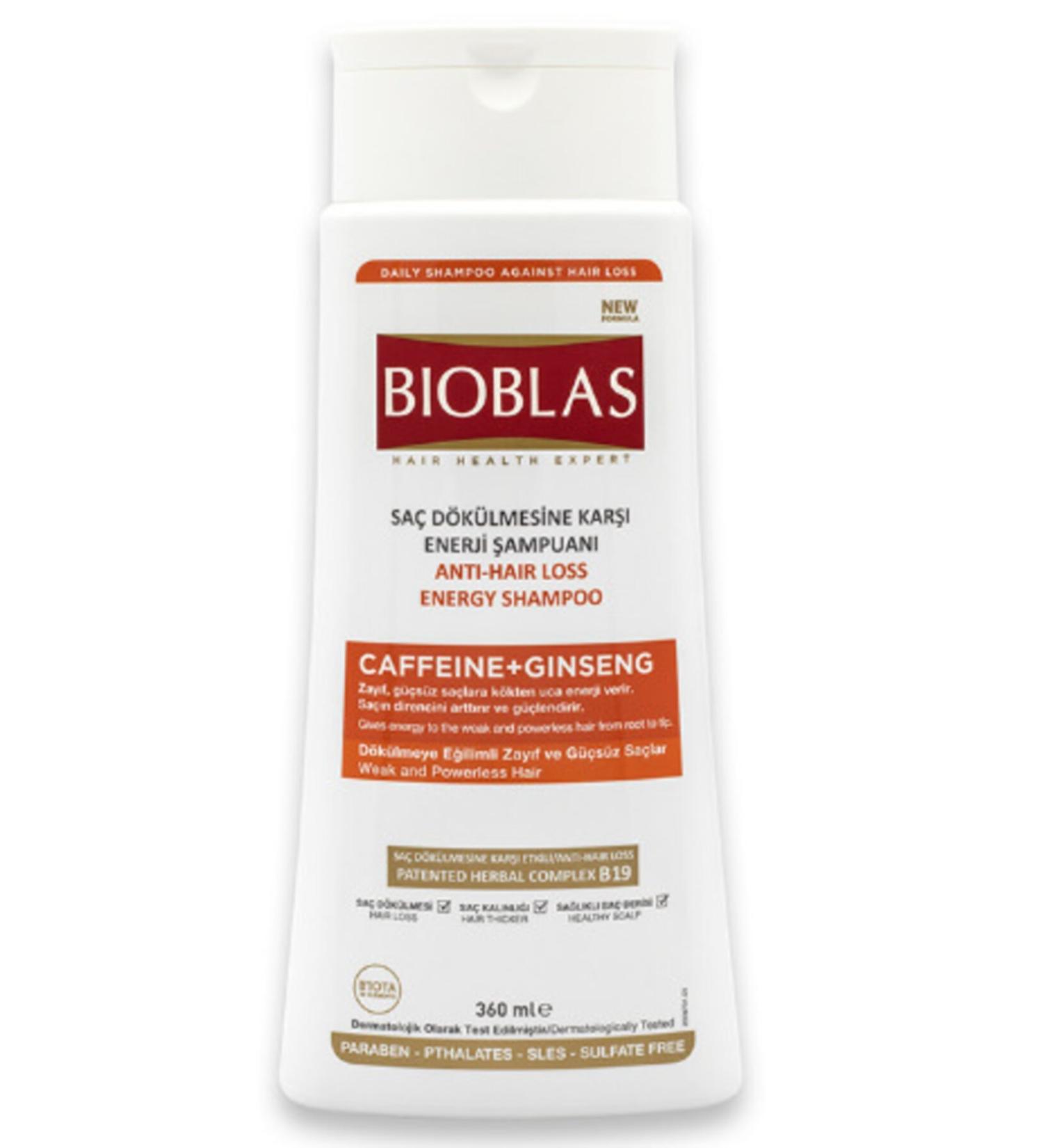 Bioblas Anti Hair Loss Energy Shampoo (Weak and Weak Hair Prone to Loss) 360 Ml