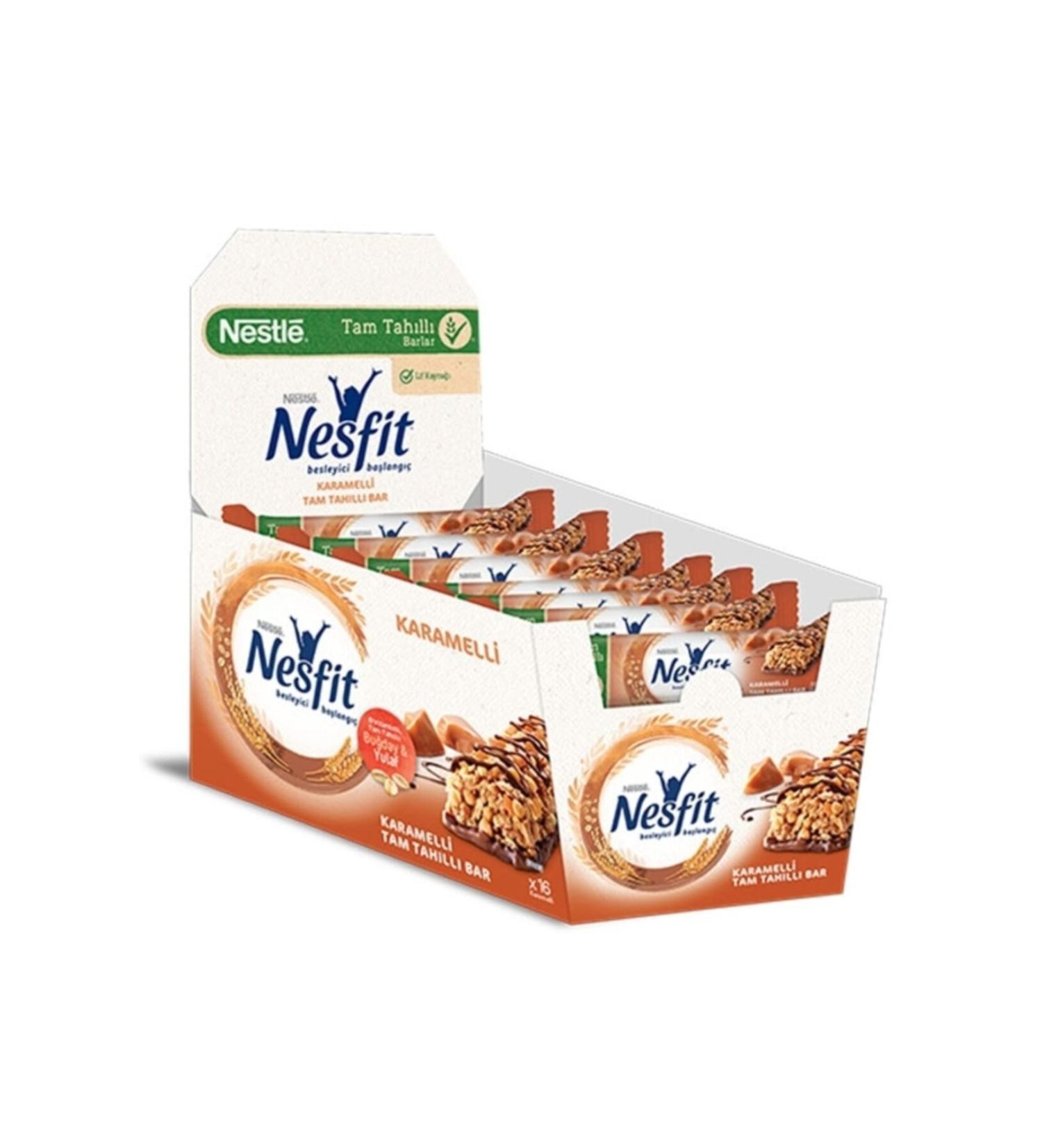 Nestle Nesfit Caramel Cereal Bar 23.5 Gr X 16 Pieces