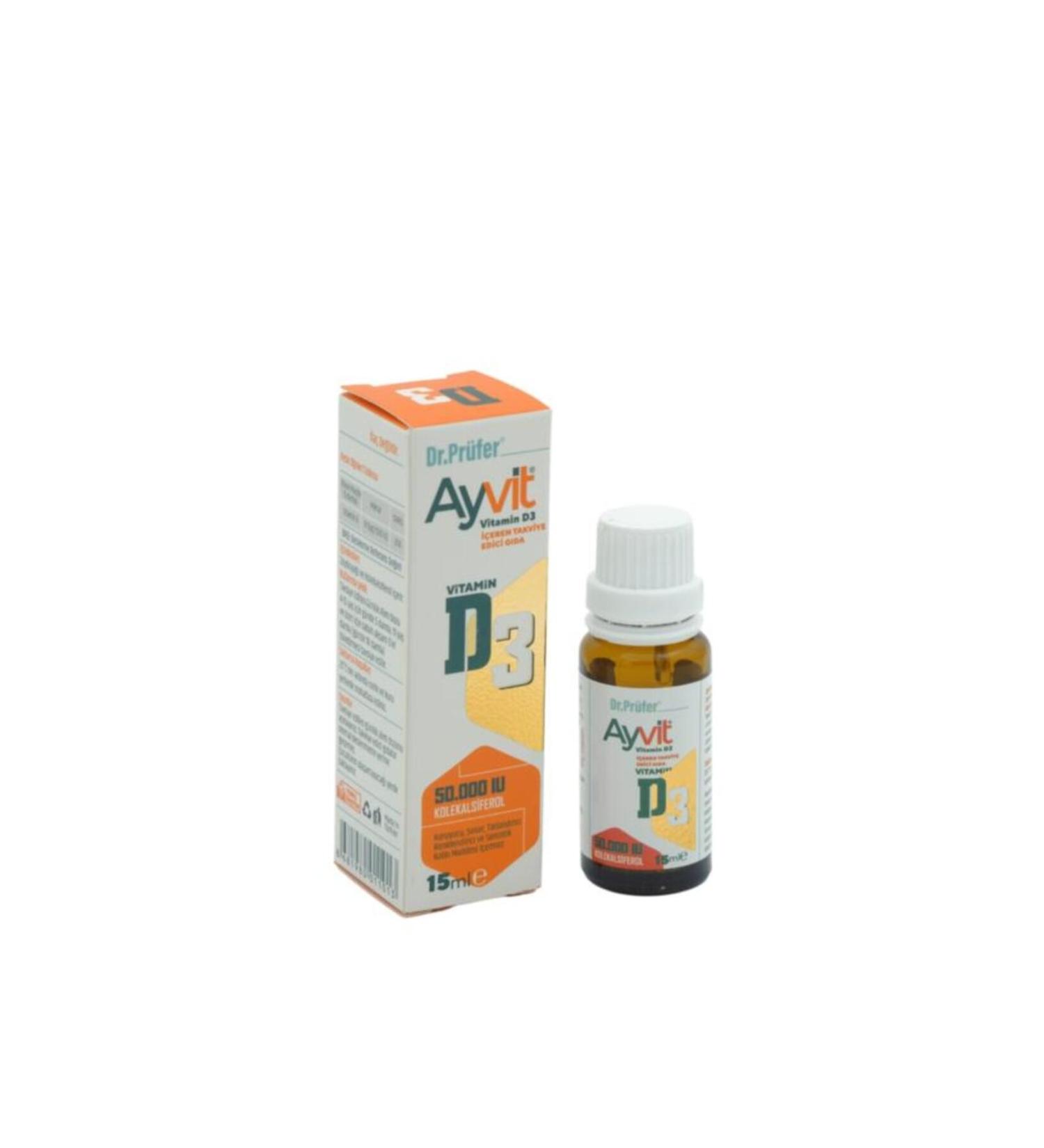 Dr.Pr fer Ayvit D3 Drops 50 000'u 15 ml