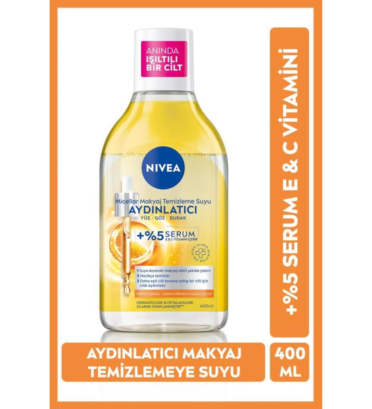 NIVEA Effectively Removes Waterproof Make-Up Refreshing and Brightening Make-Up Remover Water eleg.1993 - Buy Online on GoSupps.com