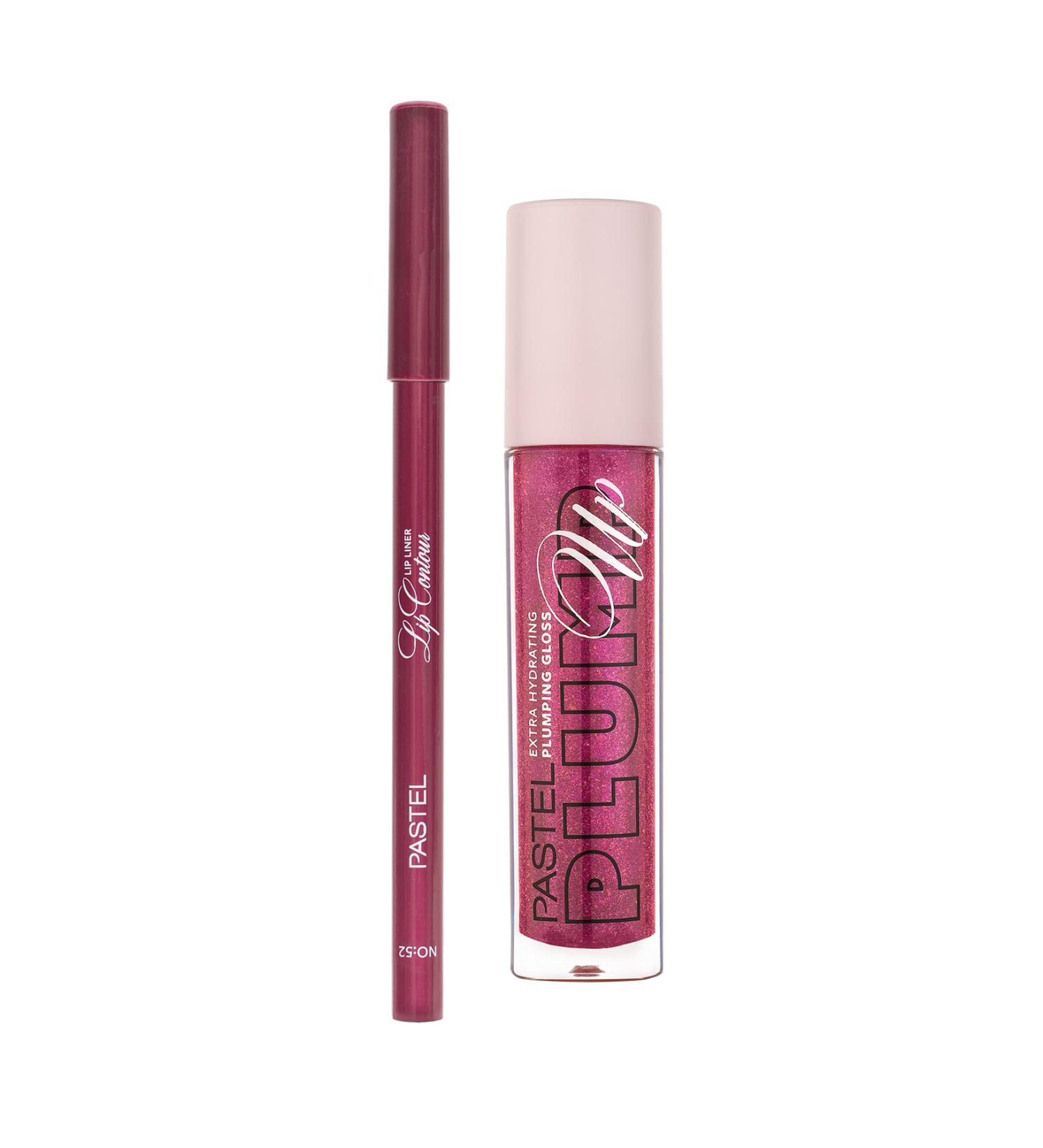 Pastel PROFASHION PLUMPING GLOSS 207 + PASTEL LIP CONTOUR LIP LINER 52 - Buy Online on GoSupps.com