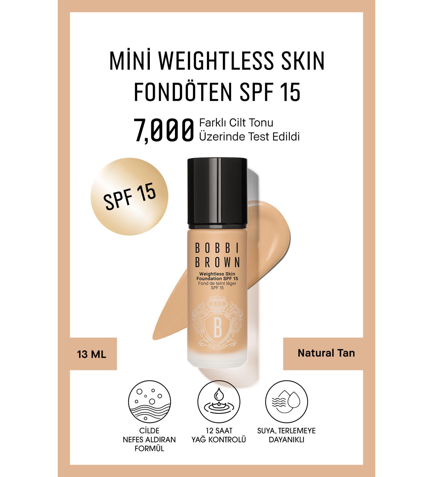 Bobbi Brown Moisturizing Mini Foundation with Intensive and Light Formula SPF15 13 ml-Natural Tan Passi.4861
