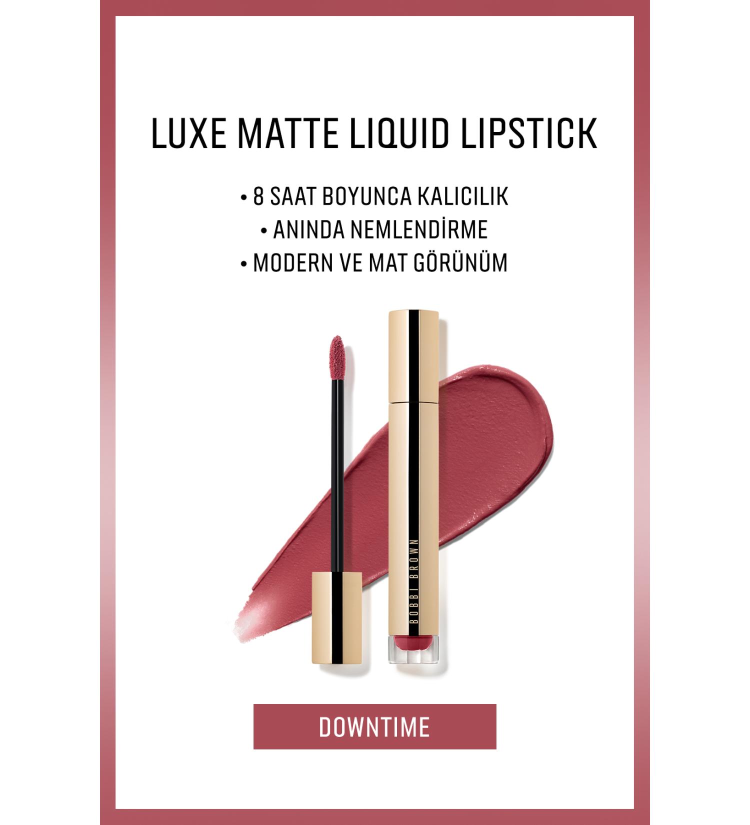 Bobbi Brown Instant Moisturizing Permanent Liquid Matte Lipstick That Does not Lose Its Color - Downtime - 6ml