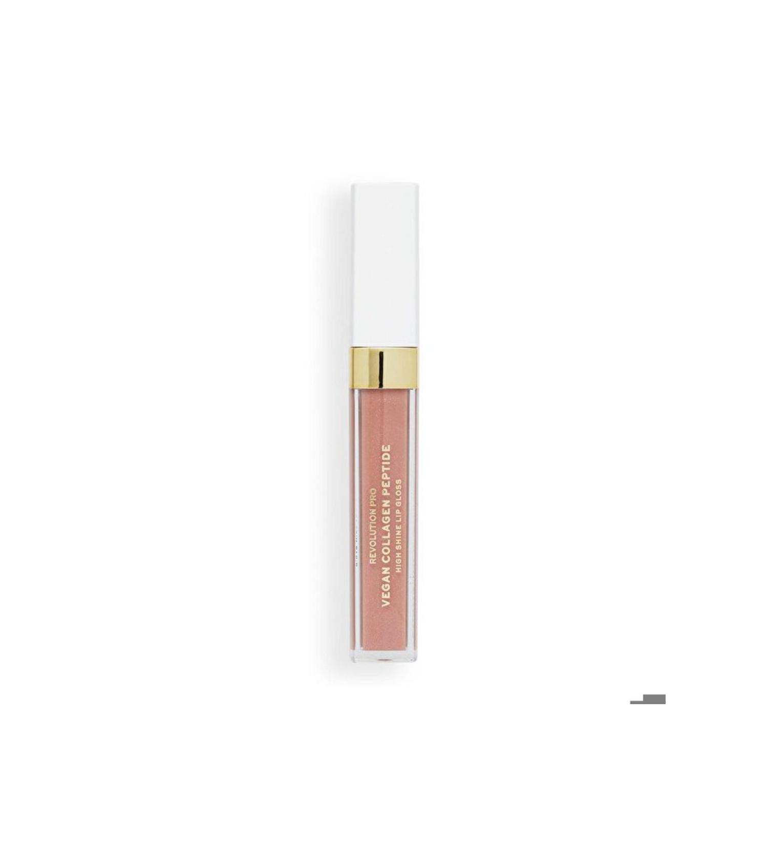 Revolution Pro Vegan Collagen Peptide High Shine Lip Gloss Cashmere