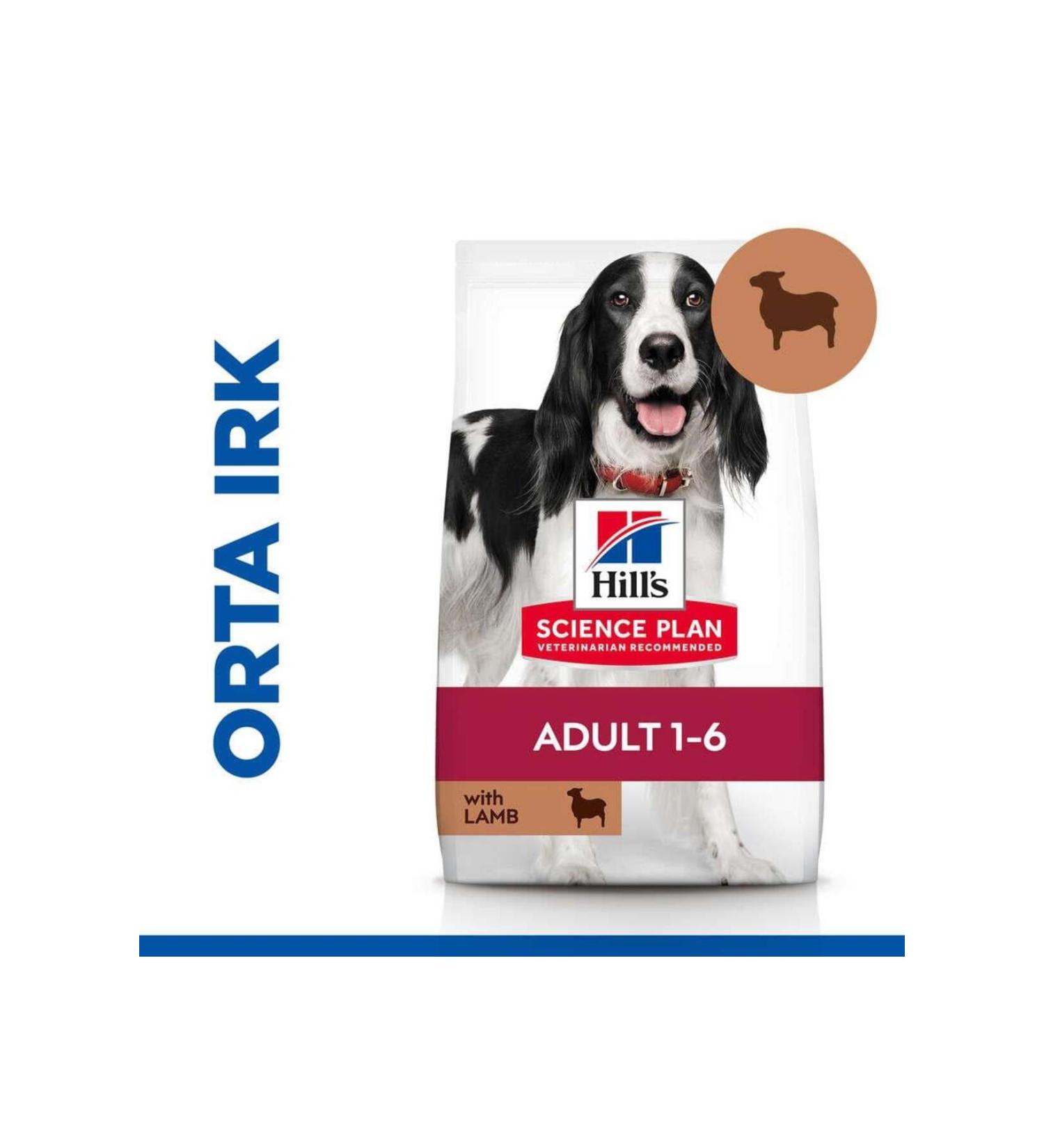 Hill's SCIENCE PLAN Lamb and Rice Medium Breed Adult Dog Food 14 Kg - Buy Online on GoSupps.com