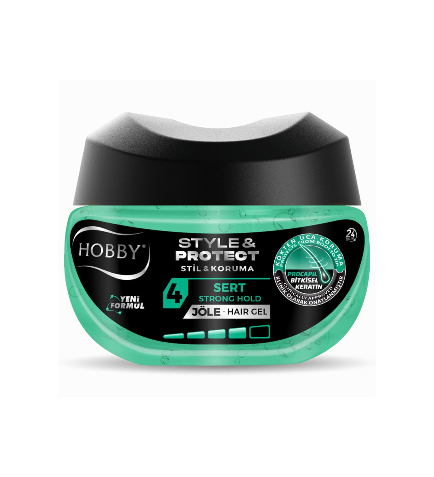 Hobby Wet Hard Jelly that Does Not Leave Residue on the Hair and is Easy to Clean-250 ml eleg.2273