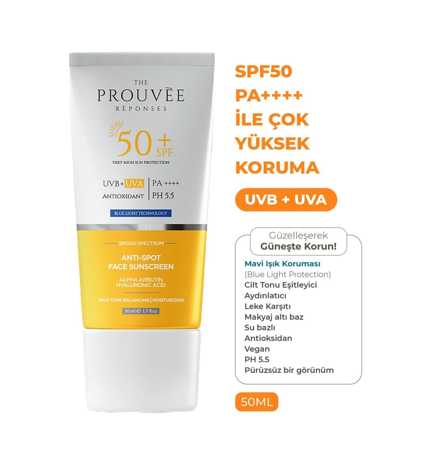 Prouvee 50ml Sun Face Cream Spf50 - Buy Online on GoSupps.com