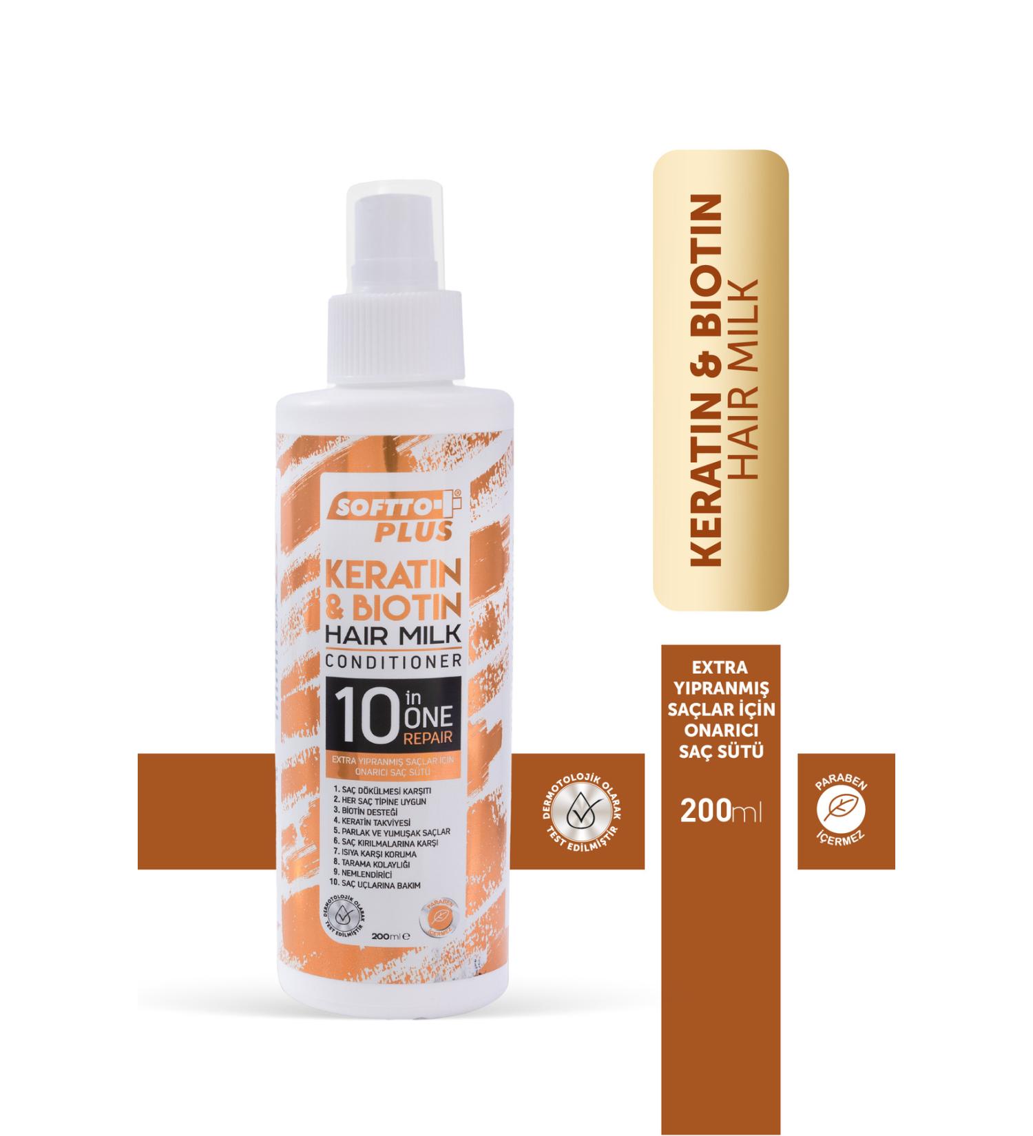 DR Extremely Damaged and Hair Loss Reducing Keratin & Biotin Hair Care Milk 200 ml