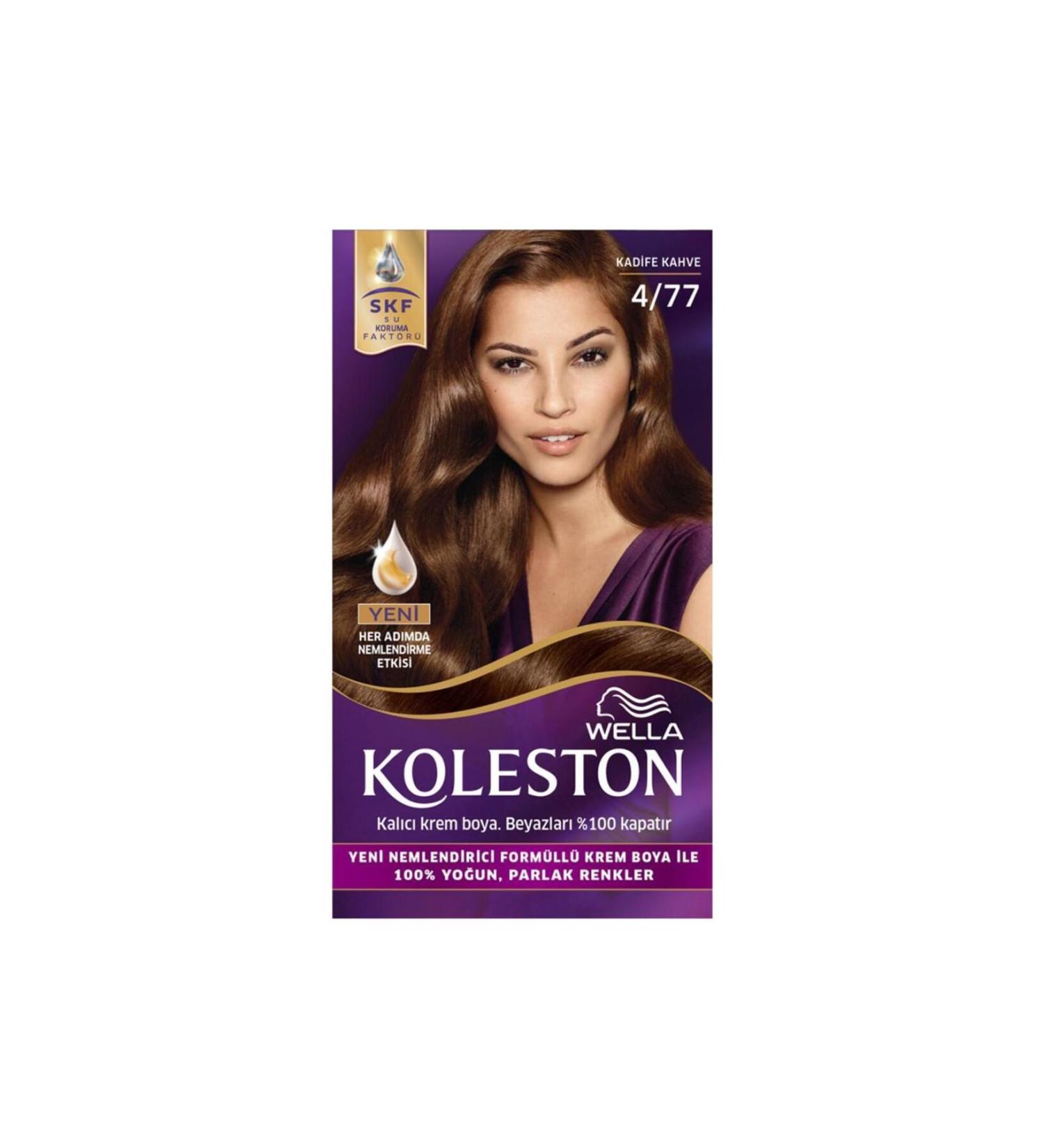 Wella Koleston Kit 4/77 Velvet Brown Hair Dye
