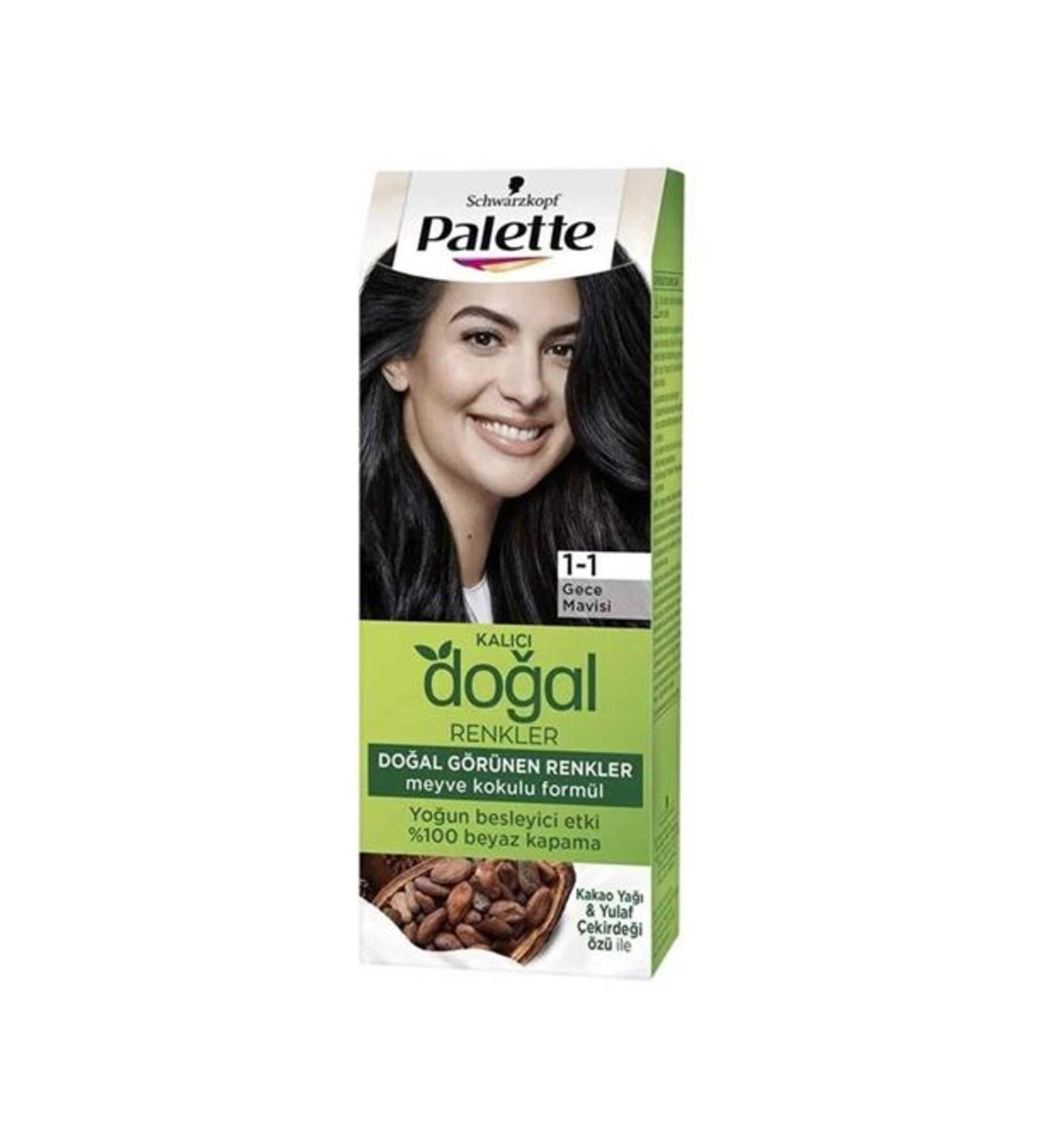 Palette Palette Natural Colors Hair Dye 1-1 Midnight Blue